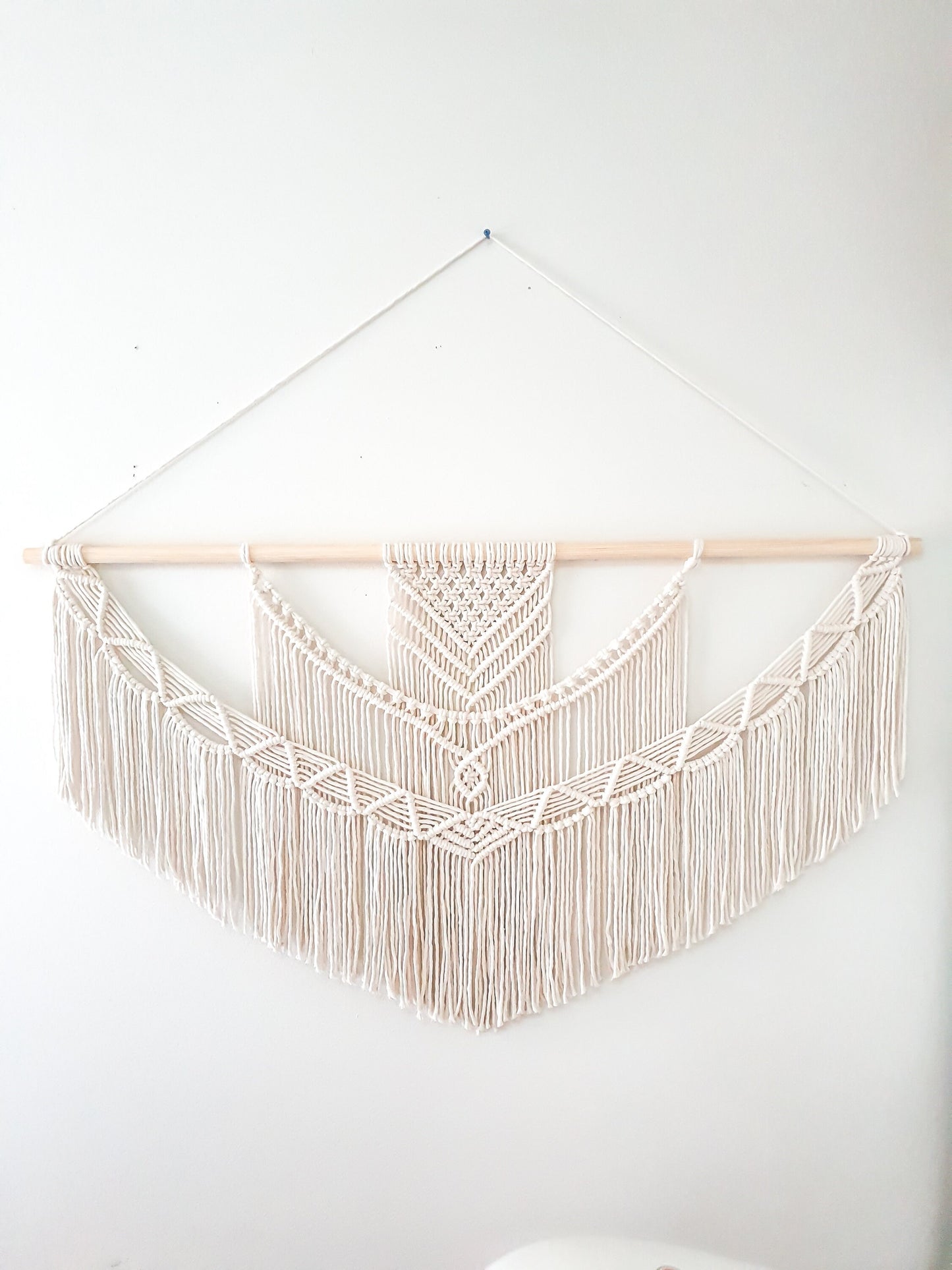 Extra Large Macrame Wall Hanging, 5 Size Options Macrame Wall Art, Woven Wall Hanging, Boho Wall Decor, Macrame, Ivory, Beige,Minimalist