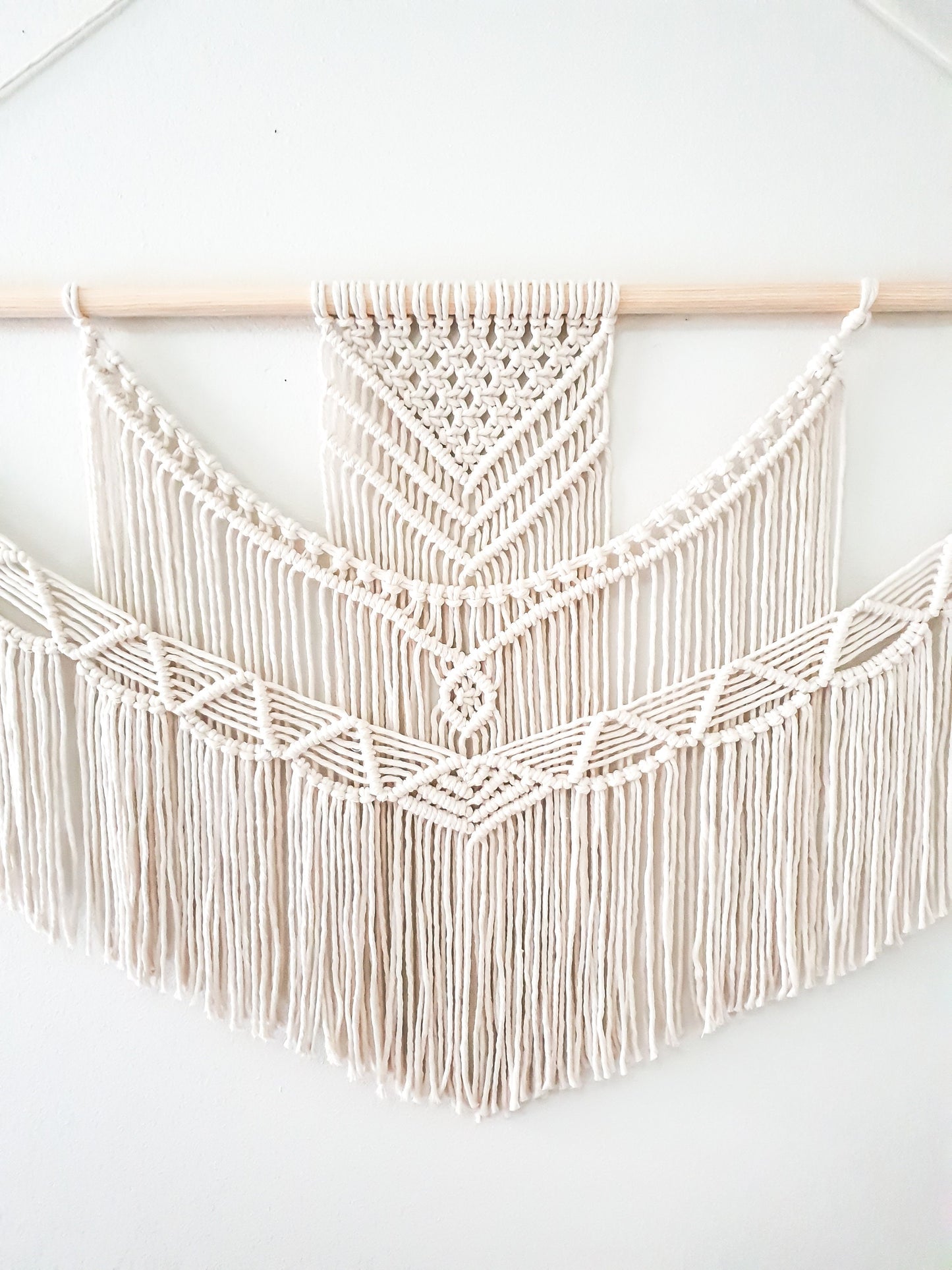 Extra Large Macrame Wall Hanging, 5 Size Options Macrame Wall Art, Woven Wall Hanging, Boho Wall Decor, Macrame, Ivory, Beige,Minimalist