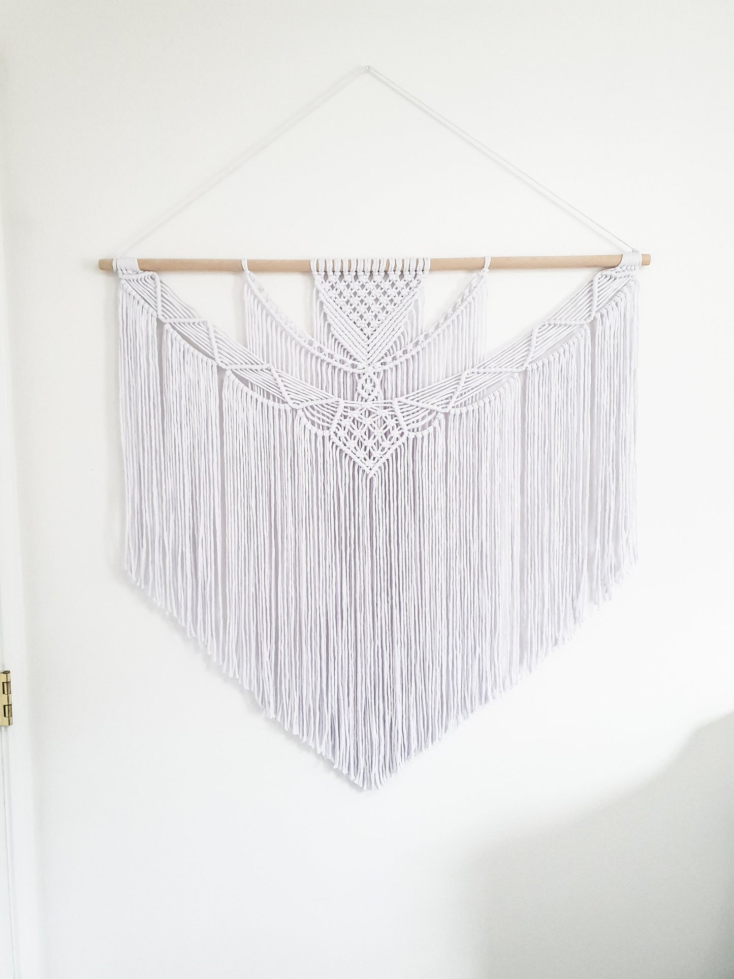 Extra Large Handmade Macrame Wall Hanging // Handmade in United States - Spokane, Washington // 3 Feet Wide and 3 Feet Long