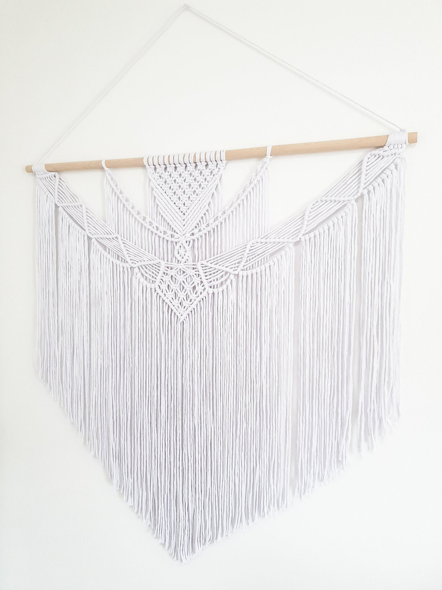 Extra Large Handmade Macrame Wall Hanging // Handmade in United States - Spokane, Washington // 3 Feet Wide and 3 Feet Long