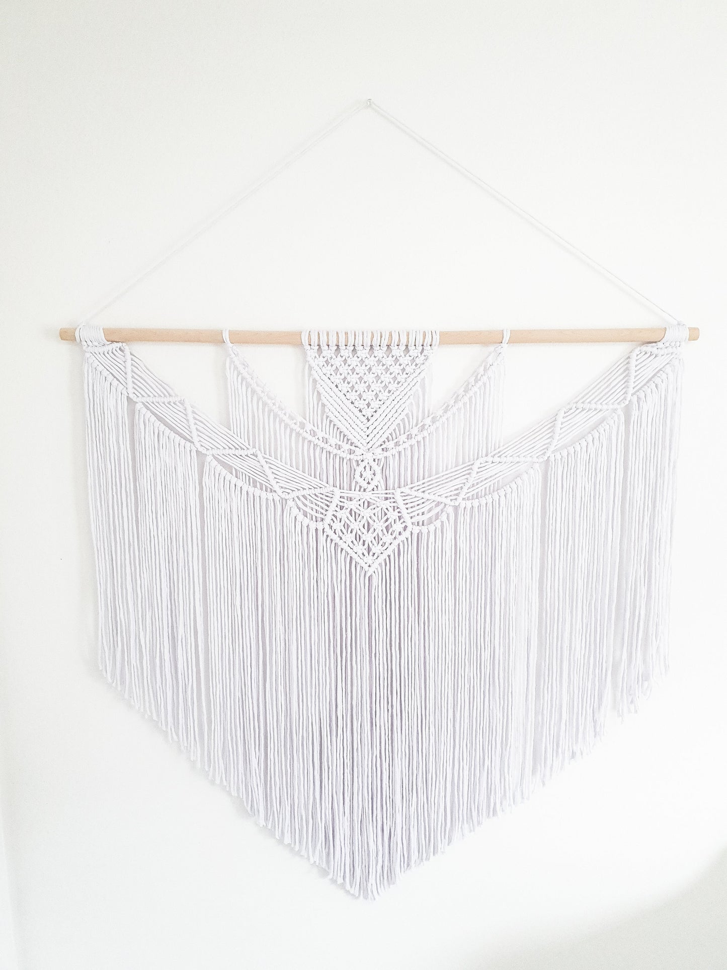 Extra Large Handmade Macrame Wall Hanging // Handmade in United States - Spokane, Washington // 3 Feet Wide and 3 Feet Long