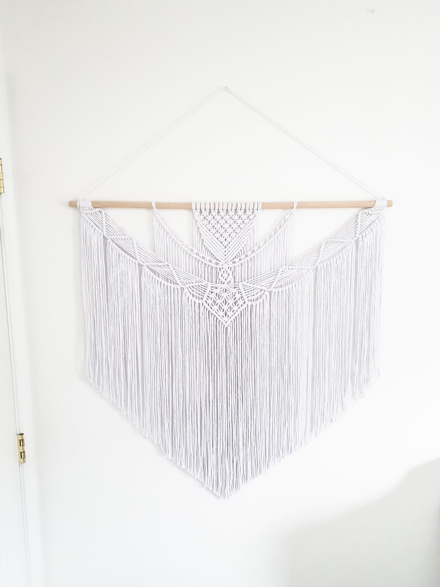 Extra Large Handmade Macrame Wall Hanging // Handmade in United States - Spokane, Washington // 3 Feet Wide and 3 Feet Long