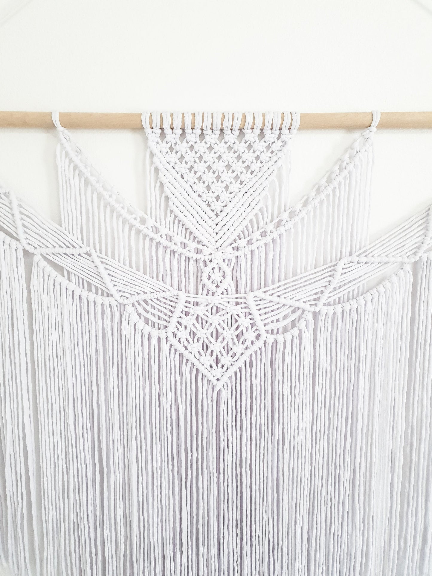 Extra Large Handmade Macrame Wall Hanging // Handmade in United States - Spokane, Washington // 3 Feet Wide and 3 Feet Long