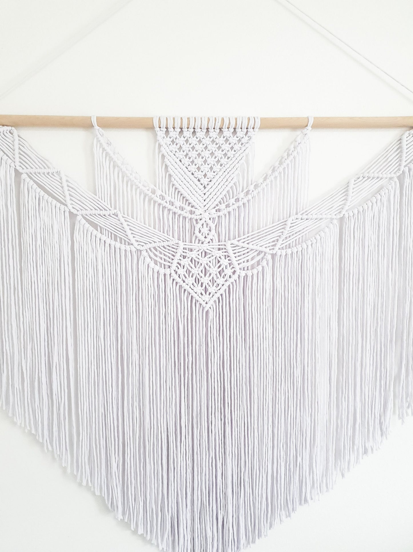 Extra Large Handmade Macrame Wall Hanging // Handmade in United States - Spokane, Washington // 3 Feet Wide and 3 Feet Long