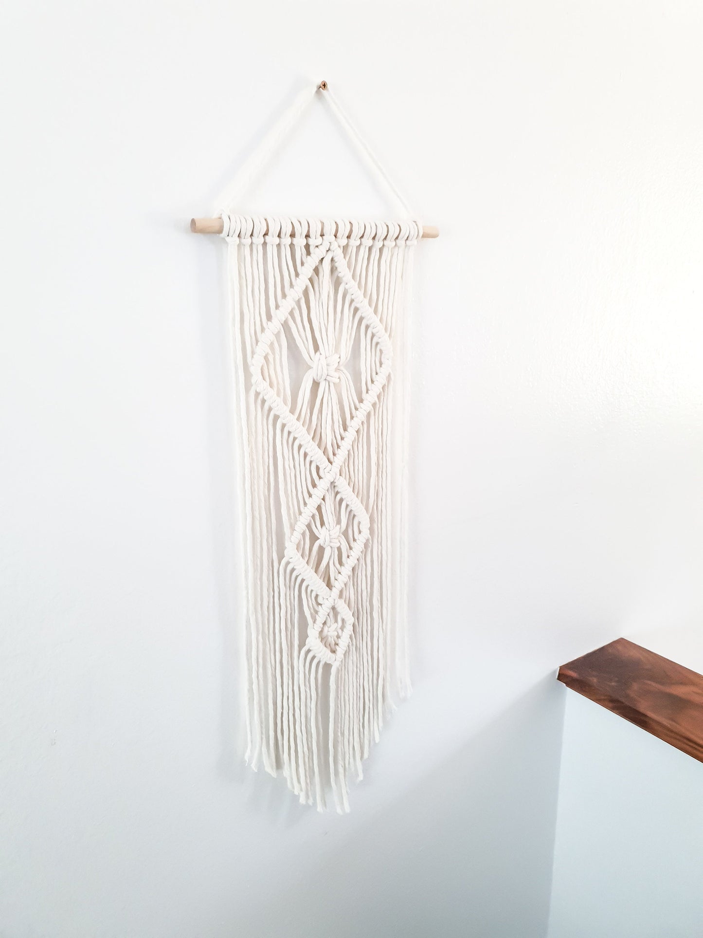 Small Handmade Macrame Wall Hanging Available in Many Colors, Handmade in the United States, Wall Tapestry, Small Macrame, Small Wall Art