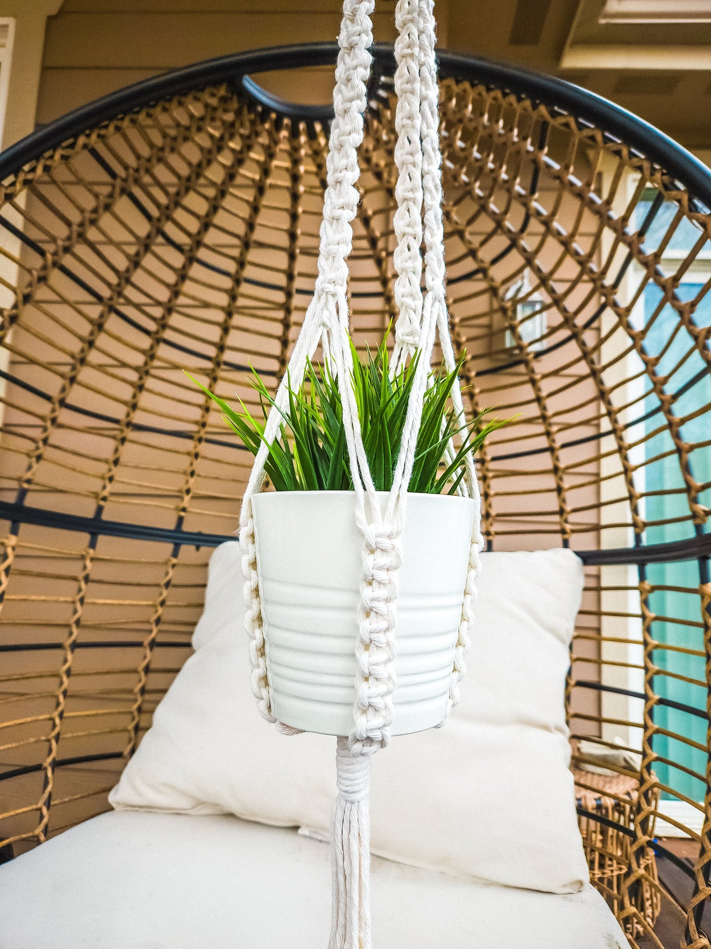 Macrame Plant Hanger, Available in Many Colors, Boho Plant Hanger, Boho House Decor, Tassel Plant Hanger