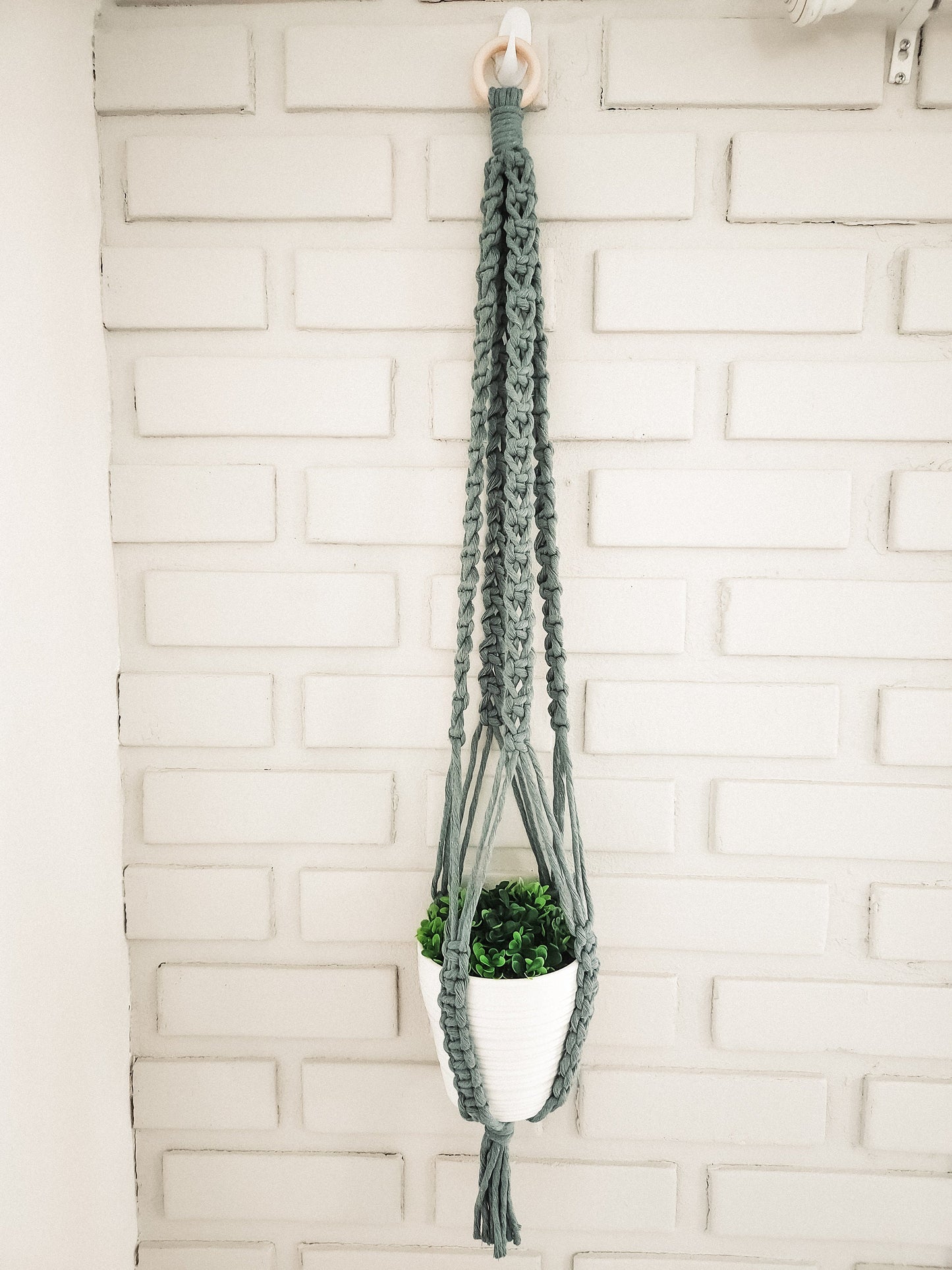 Macrame Plant Hanger, Available in Many Colors, Boho Plant Hanger, Boho House Decor, Tassel Plant Hanger