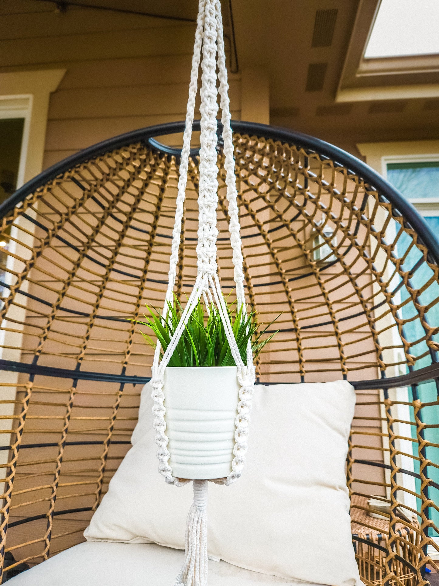 Macrame Plant Hanger, Available in Many Colors, Boho Plant Hanger, Boho House Decor, Tassel Plant Hanger