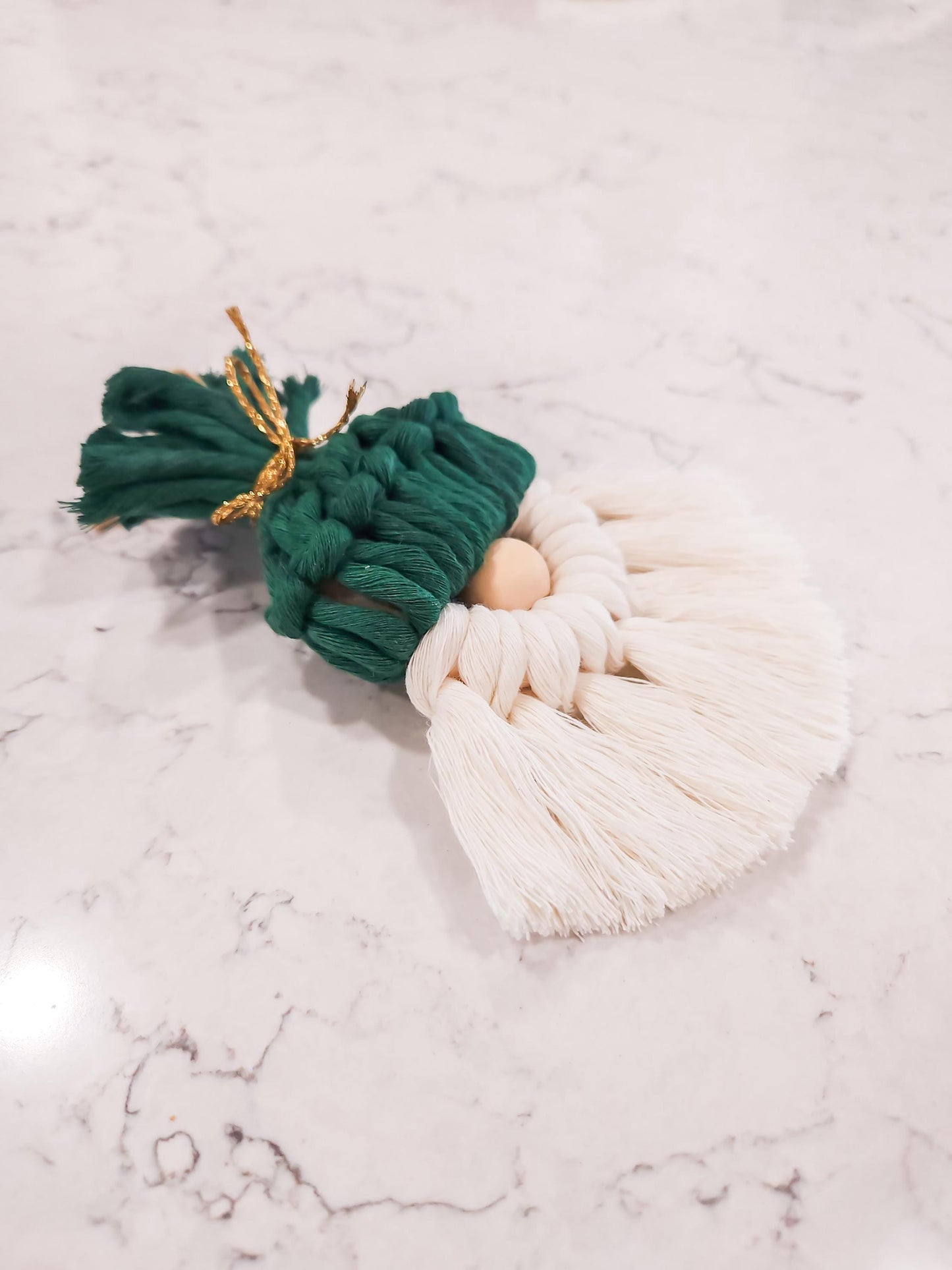 Macrame Gnome Ornament, Available in Many Colors, Cute Christmas Tree Decor