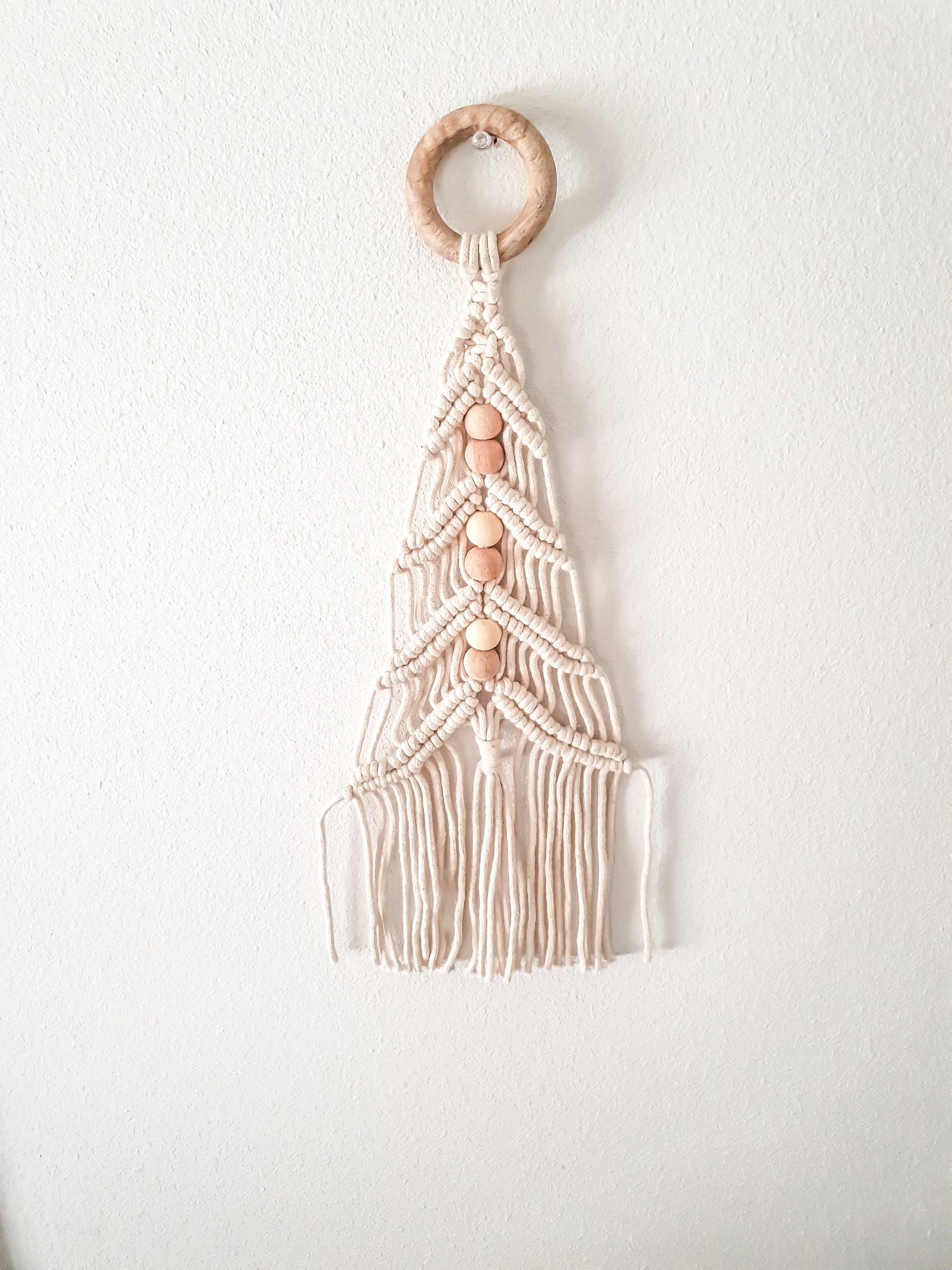 Small Macrame Wall Hanging, Christmas Tree, Macrame Wall Art, Woven Wall Hanging, Boho Wall Decor, Wall Tapestry, Macrame, Room Decor