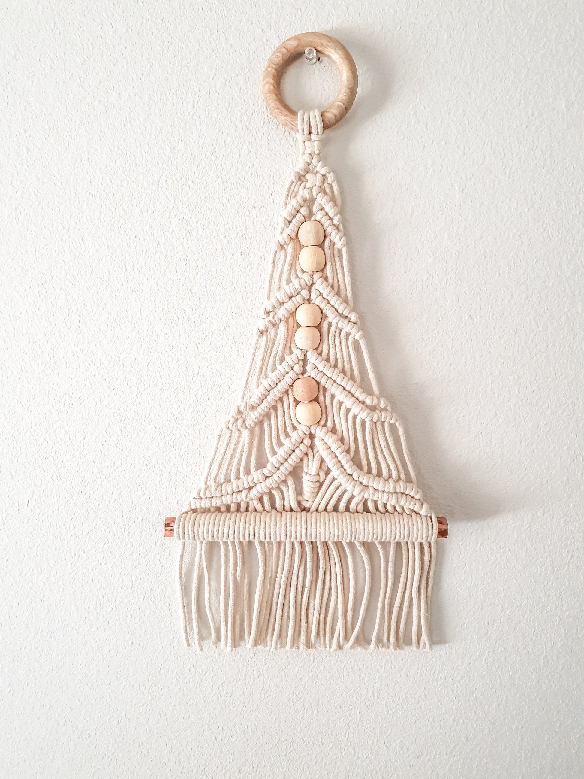 Small Macrame Wall Hanging, Christmas Tree, Macrame Wall Art, Woven Wall Hanging, Boho Wall Decor, Wall Tapestry, Macrame, Room Decor