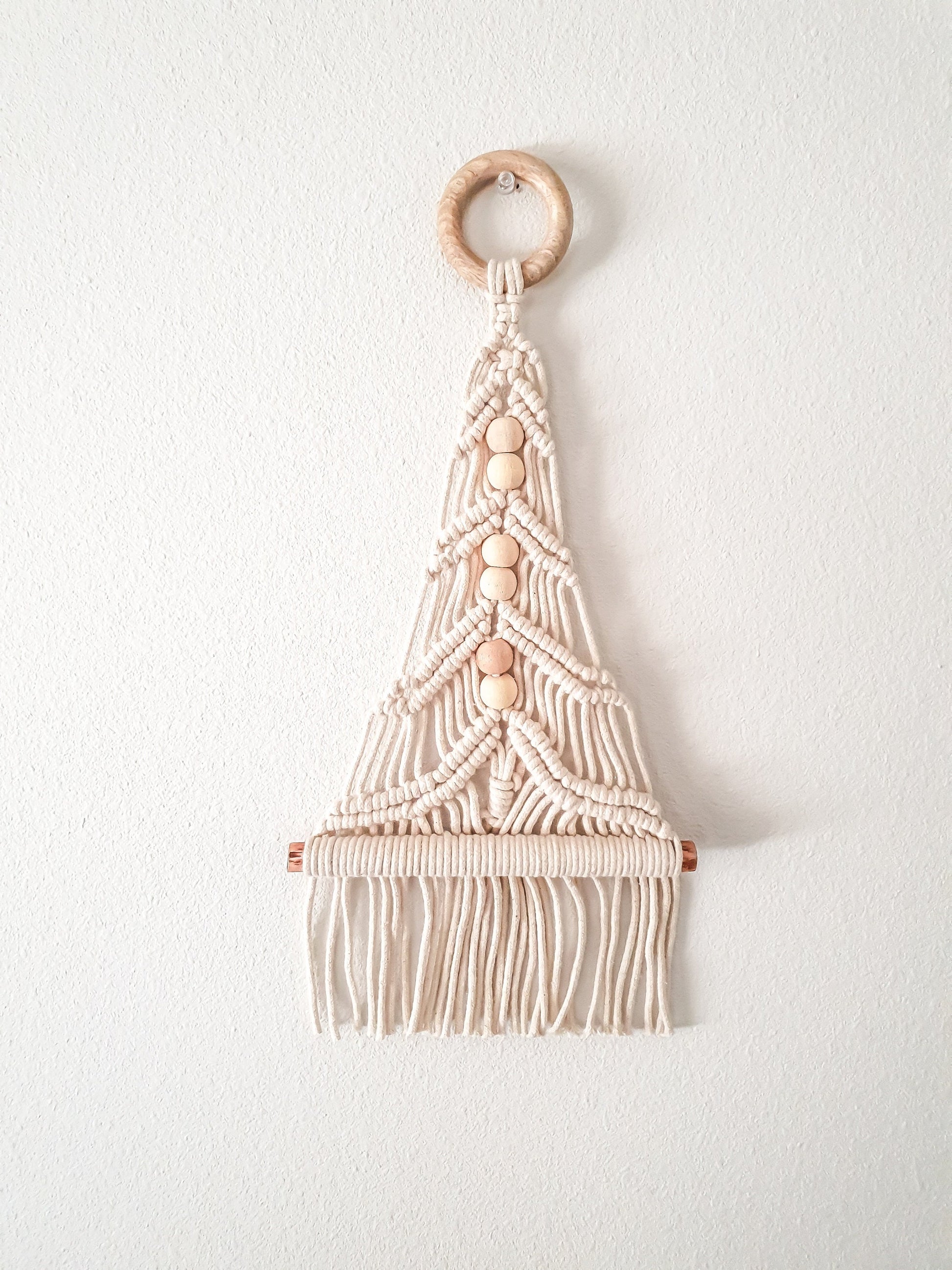 Small Macrame Wall Hanging, Christmas Tree, Macrame Wall Art, Woven Wall Hanging, Boho Wall Decor, Wall Tapestry, Macrame, Room Decor