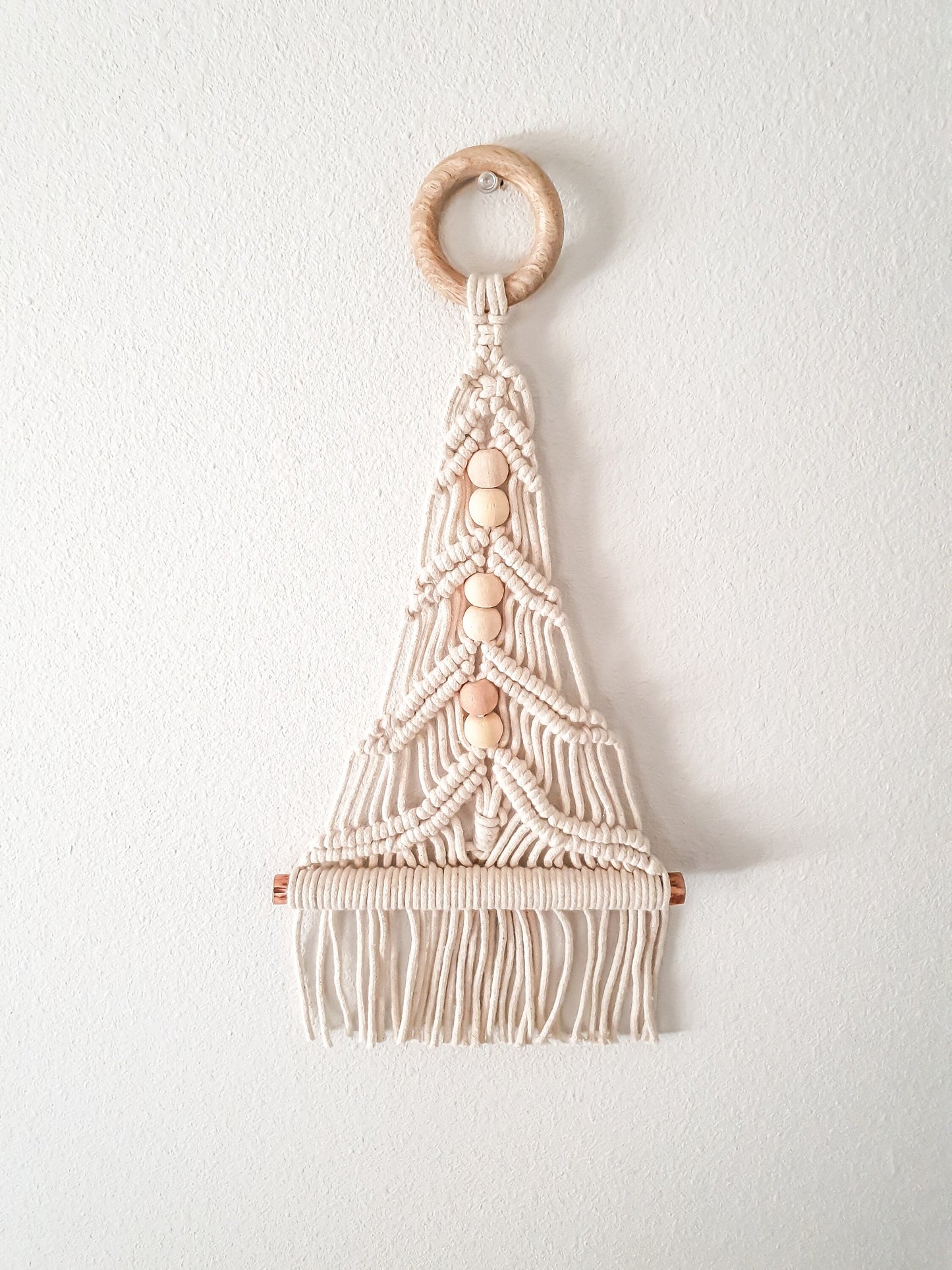 Small Macrame Wall Hanging, Christmas Tree, Macrame Wall Art, Woven Wall Hanging, Boho Wall Decor, Wall Tapestry, Macrame, Room Decor
