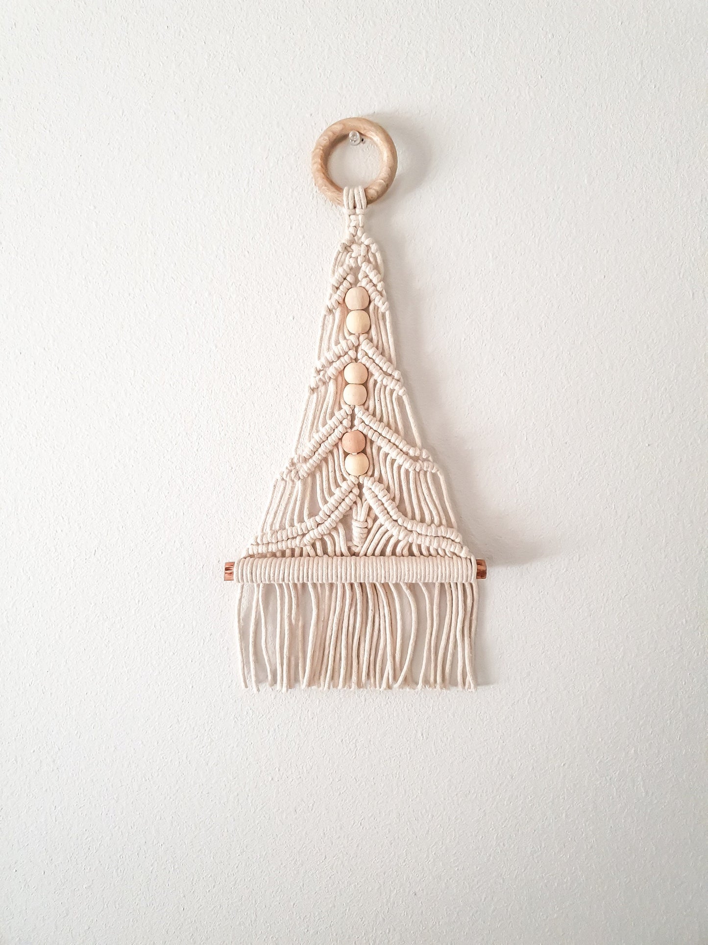 Small Macrame Wall Hanging, Christmas Tree, Macrame Wall Art, Woven Wall Hanging, Boho Wall Decor, Wall Tapestry, Macrame, Room Decor