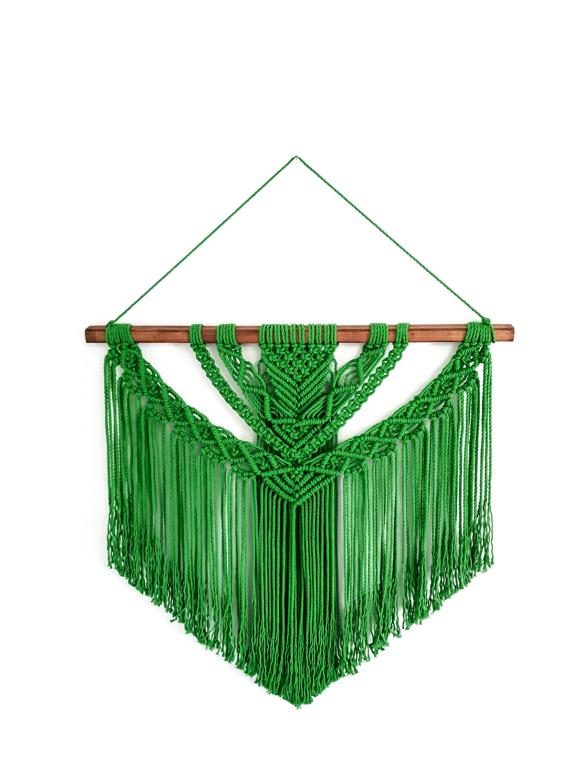 Large Macrame Wall Hanging, Macrame Wall Art, Woven Wall Hanging, Boho Wall Decor, Wall Tapestry, Macrame, Green, Forest,Minimalist