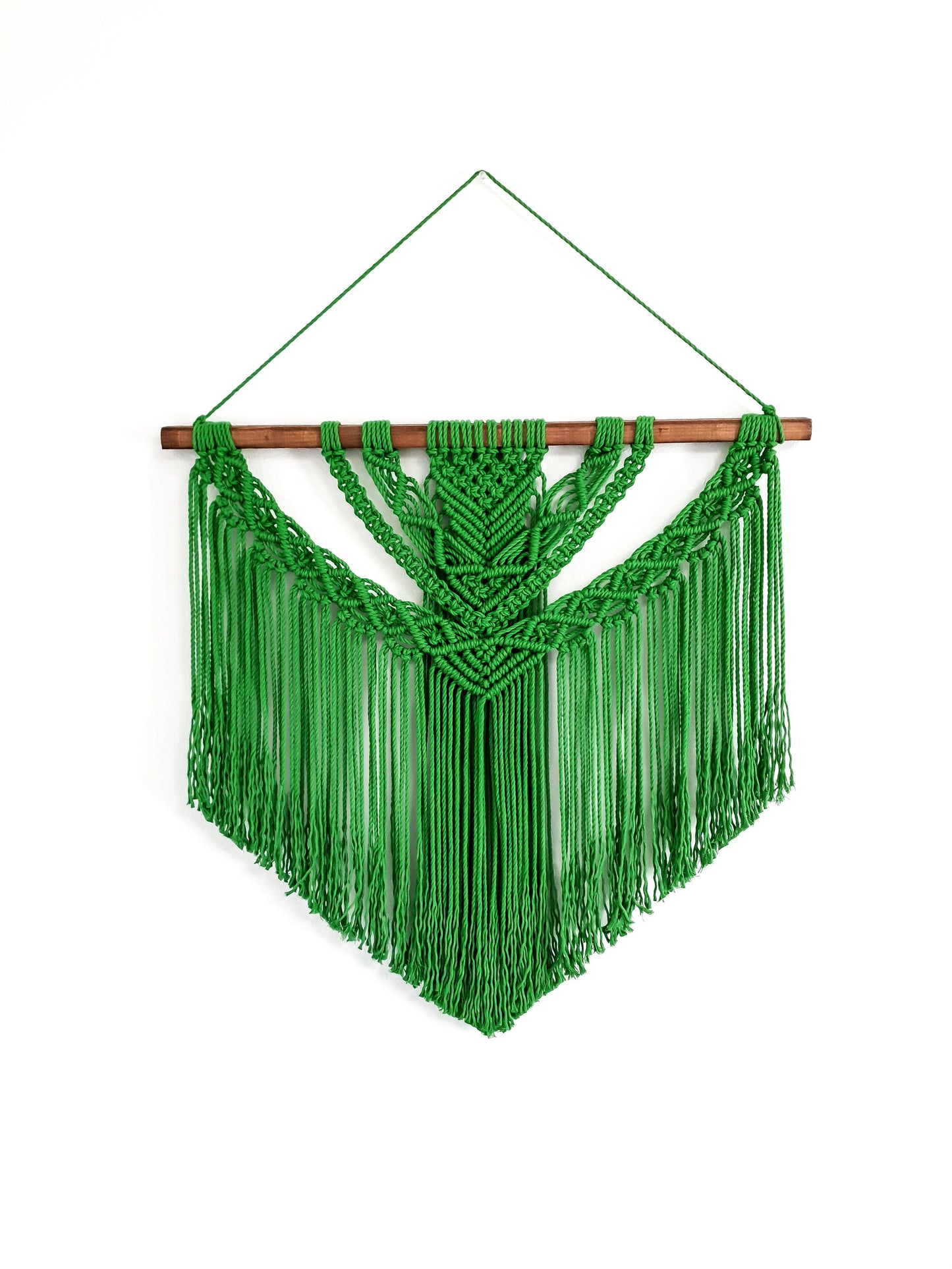 Large Macrame Wall Hanging, Macrame Wall Art, Woven Wall Hanging, Boho Wall Decor, Wall Tapestry, Macrame, Green, Forest,Minimalist