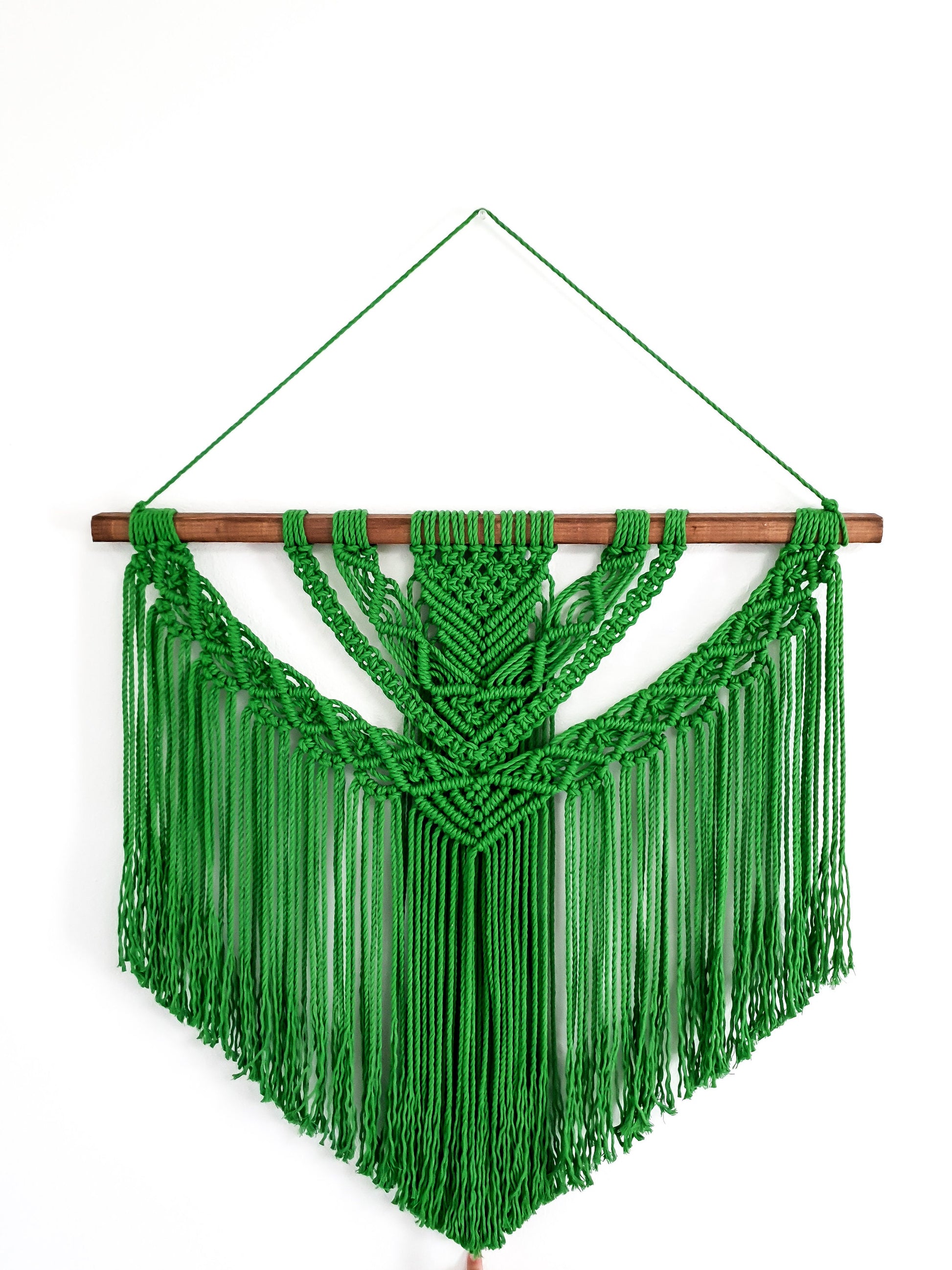 Large Macrame Wall Hanging, Macrame Wall Art, Woven Wall Hanging, Boho Wall Decor, Wall Tapestry, Macrame, Green, Forest,Minimalist