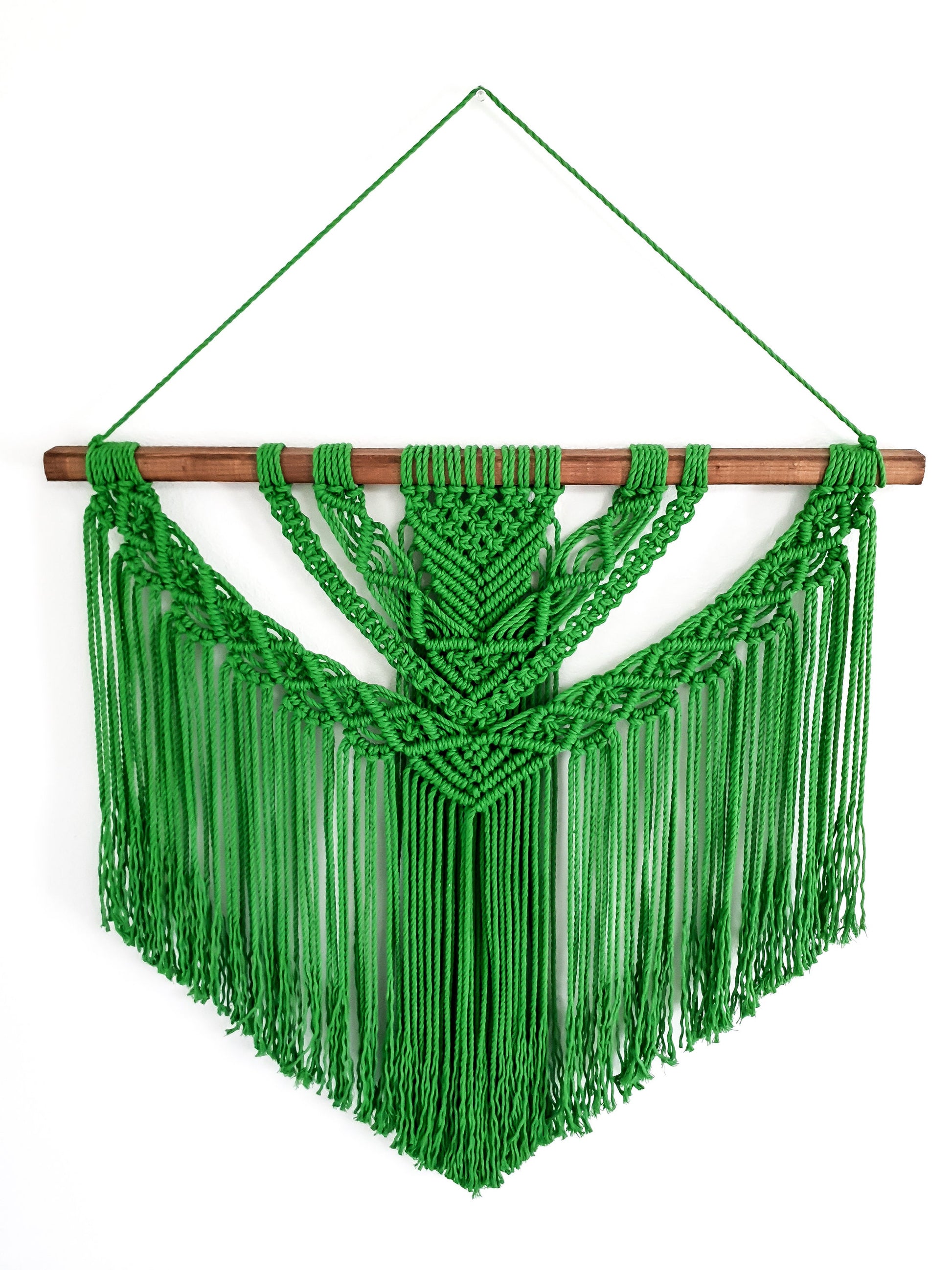 Large Macrame Wall Hanging, Macrame Wall Art, Woven Wall Hanging, Boho Wall Decor, Wall Tapestry, Macrame, Green, Forest,Minimalist