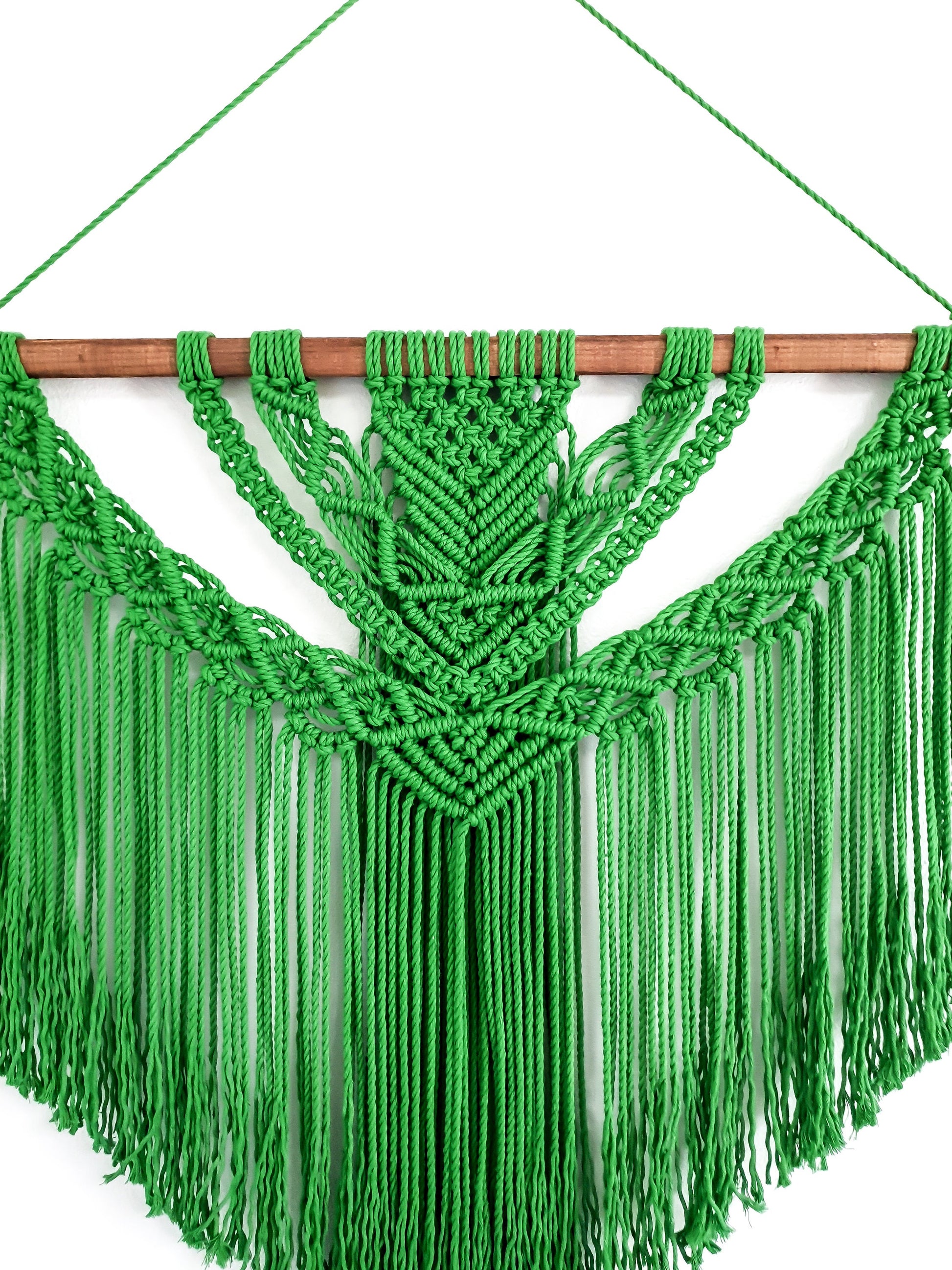 Large Macrame Wall Hanging, Macrame Wall Art, Woven Wall Hanging, Boho Wall Decor, Wall Tapestry, Macrame, Green, Forest,Minimalist