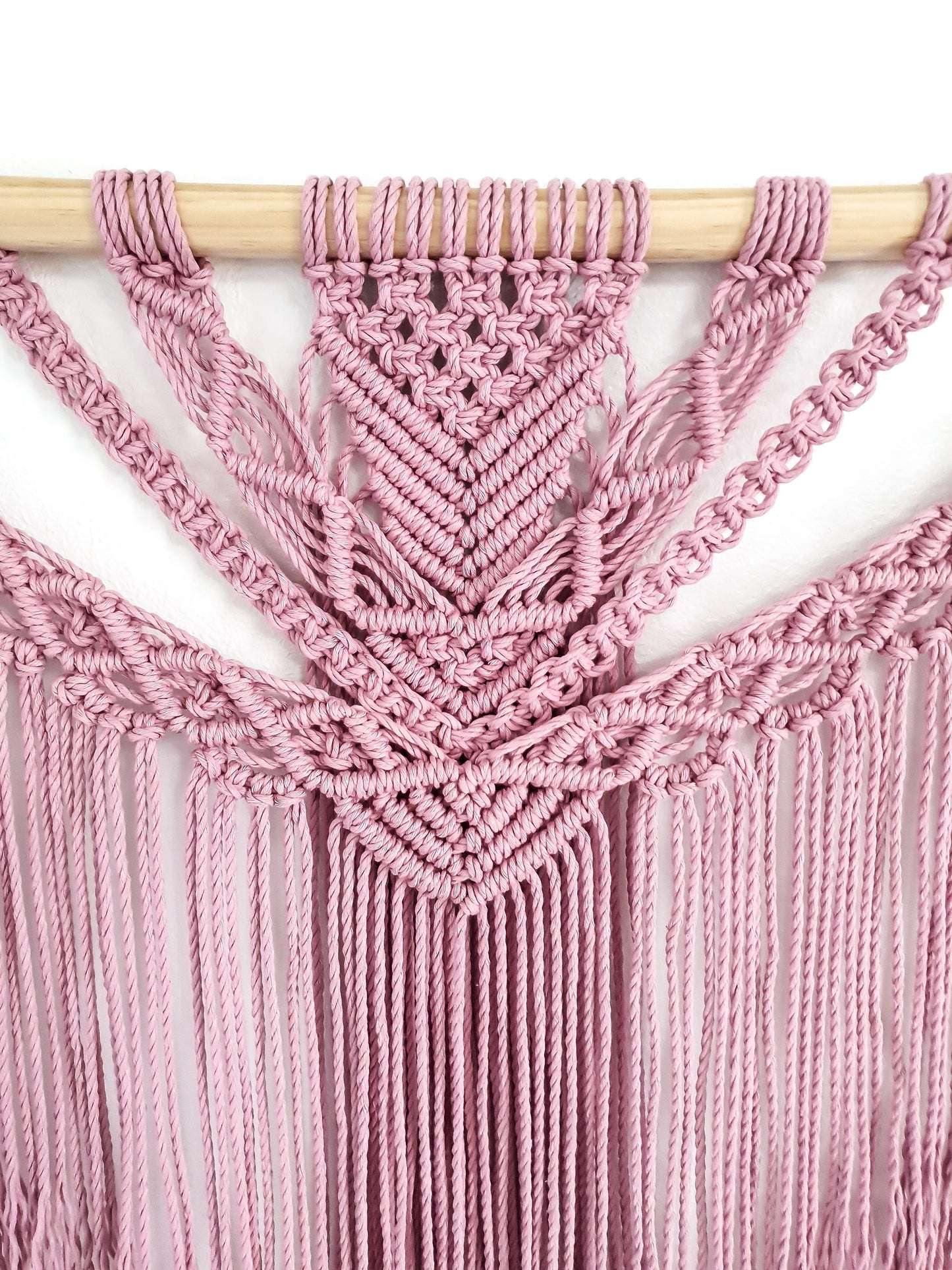 Large Macrame Wall Hanging, Macrame Wall Art, Woven Wall Hanging, Boho Wall Decor, Wall Tapestry, Macrame, pink, Girls Room, Minimalist