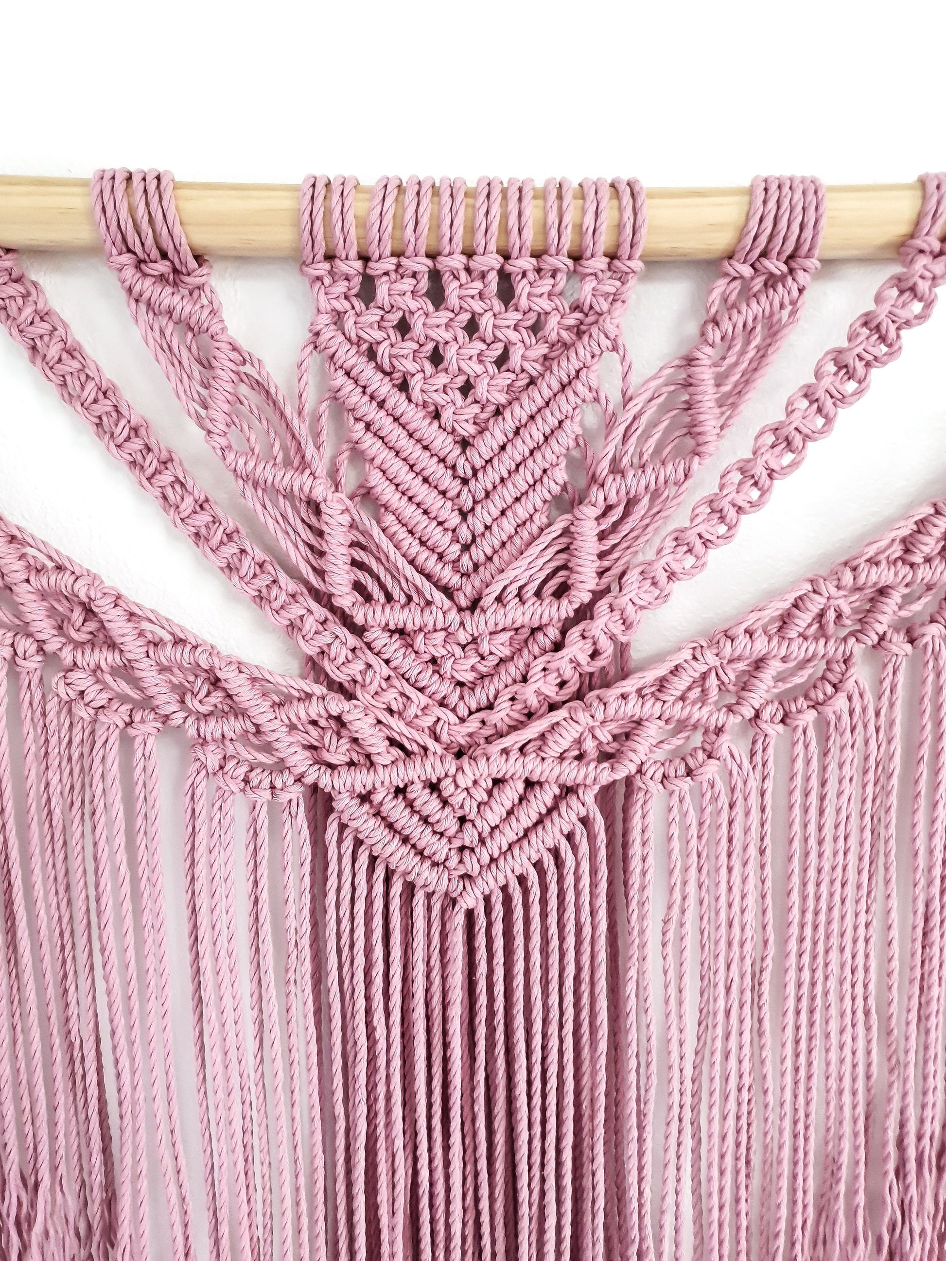 Large Macrame Wall Hanging, Macrame Wall Art, Woven Wall Hanging, Boho Wall Decor, Wall Tapestry, Macrame, pink, Girls Room, Minimalist