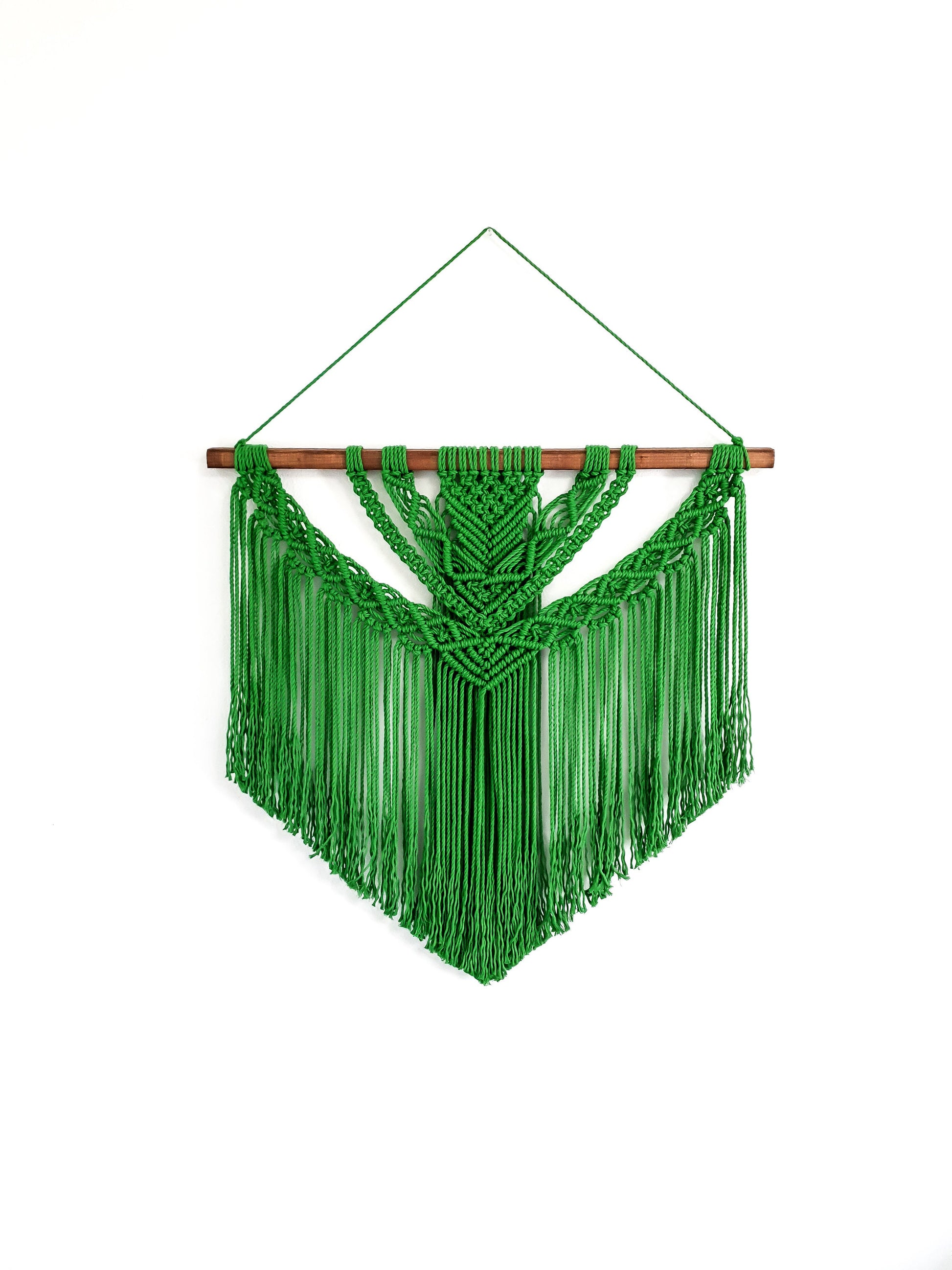 Large Macrame Wall Hanging, Macrame Wall Art, Woven Wall Hanging, Boho Wall Decor, Wall Tapestry, Macrame, Green, Forest,Minimalist