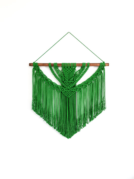 Large Macrame Wall Hanging, Macrame Wall Art, Woven Wall Hanging, Boho Wall Decor, Wall Tapestry, Macrame, Green, Forest,Minimalist