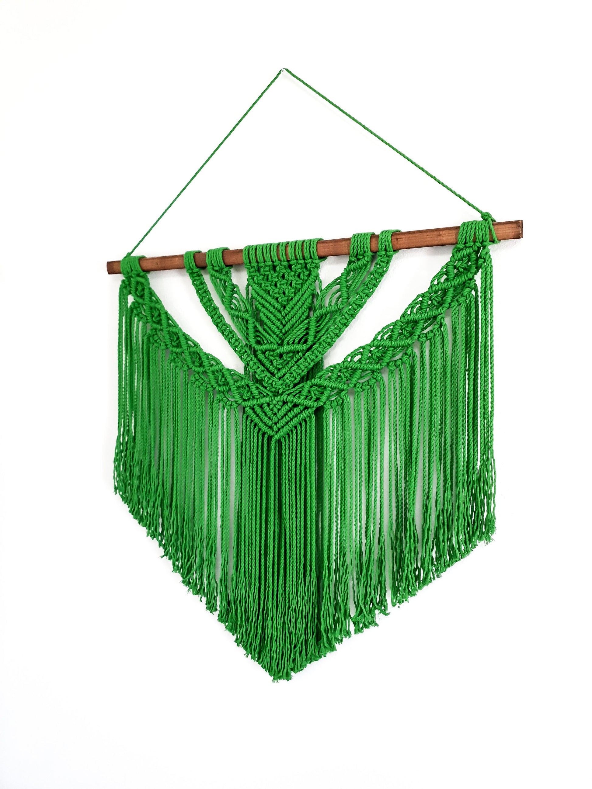 Large Macrame Wall Hanging, Macrame Wall Art, Woven Wall Hanging, Boho Wall Decor, Wall Tapestry, Macrame, Green, Forest,Minimalist