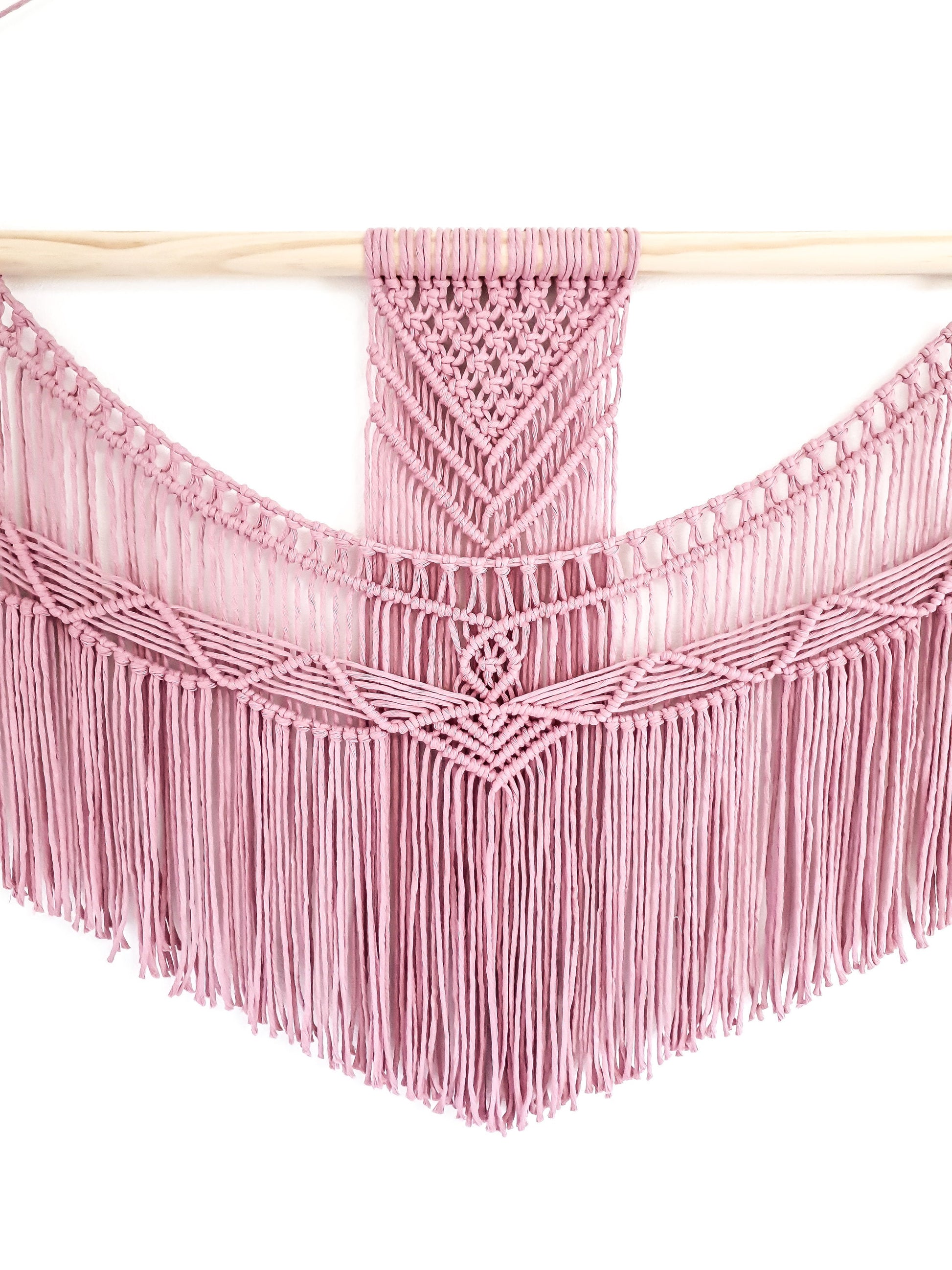 X Large Macrame Wall Hanging, Pink Macrame Wall Art, Woven Wall Hanging, Boho Wall Decor, Wall Tapestry, Macrame, Wedding Backdrop