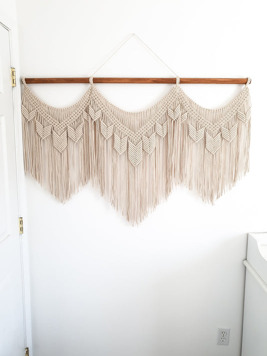 X Large Macrame Wall Hanging, Macrame Wall Art, Woven Wall Hanging, Boho Wall Decor, Wall Tapestry, Macrame, Wedding Backdrop, Free Shipping