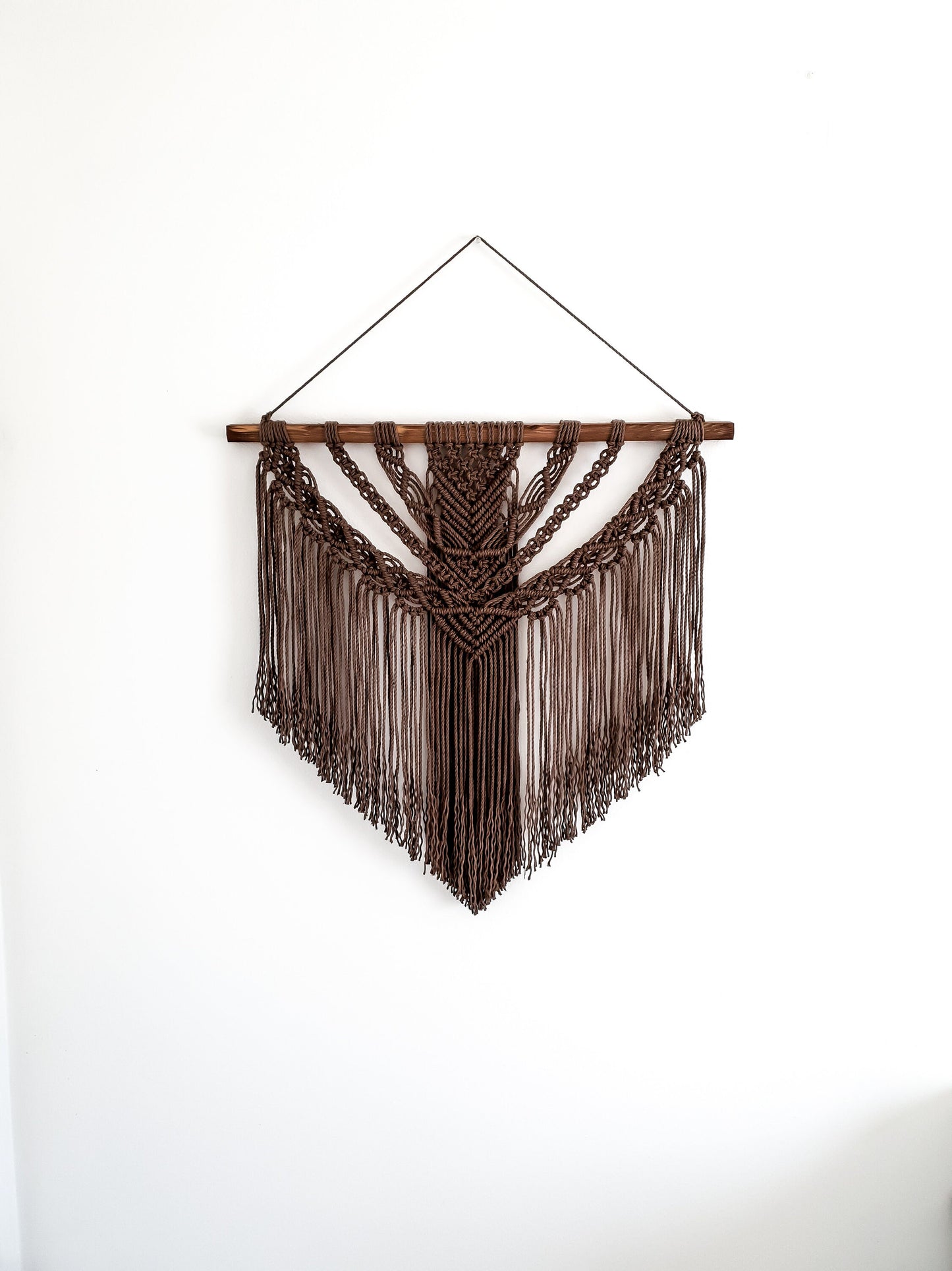 Large Macrame Wall Hanging, Macrame Wall Art, Woven Wall Hanging, Boho Wall Decor, Wall Tapestry, Macrame, Brown Macrame, Minimalist