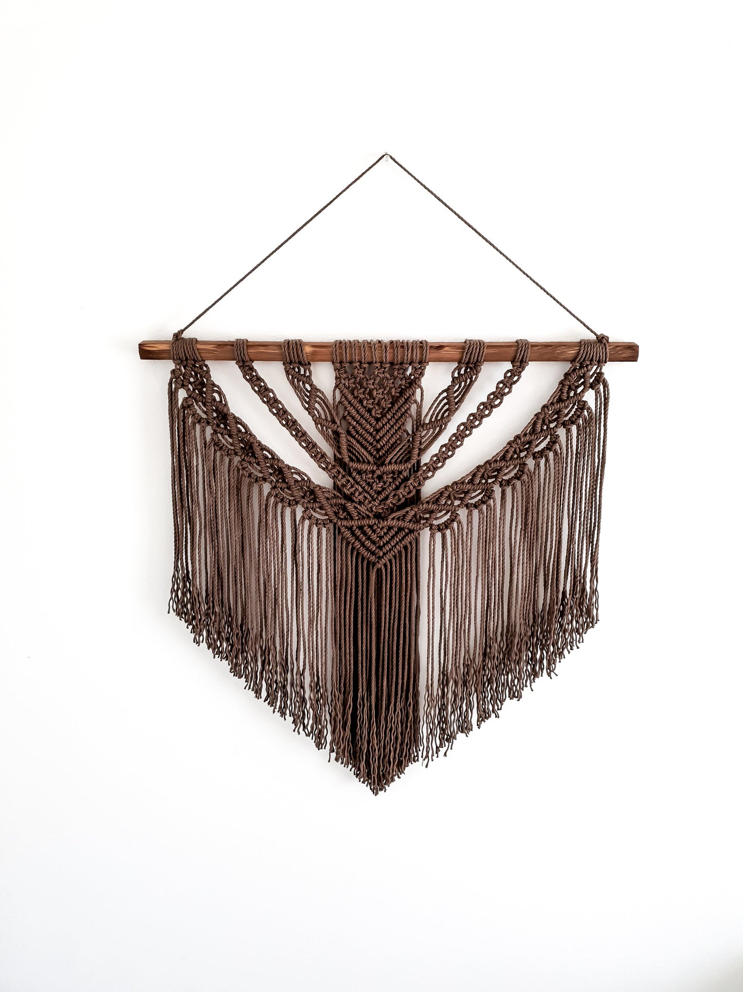 Large Macrame Wall Hanging, Macrame Wall Art, Woven Wall Hanging, Boho Wall Decor, Wall Tapestry, Macrame, Brown Macrame, Minimalist