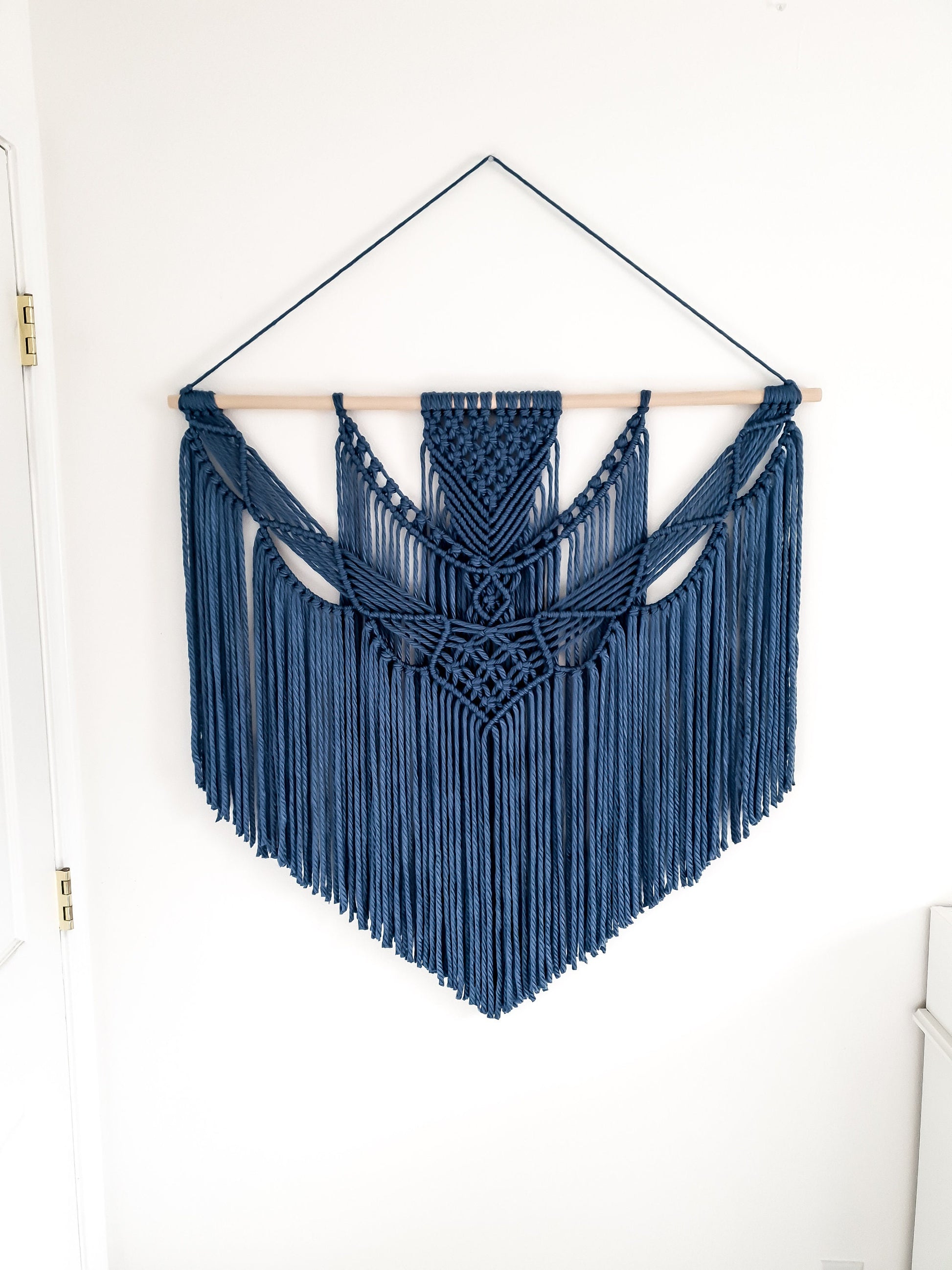 Extra Large Handmade Macrame Wall Hanging // Handmade in United States // 3 Feet Wide and 3 Feet Long