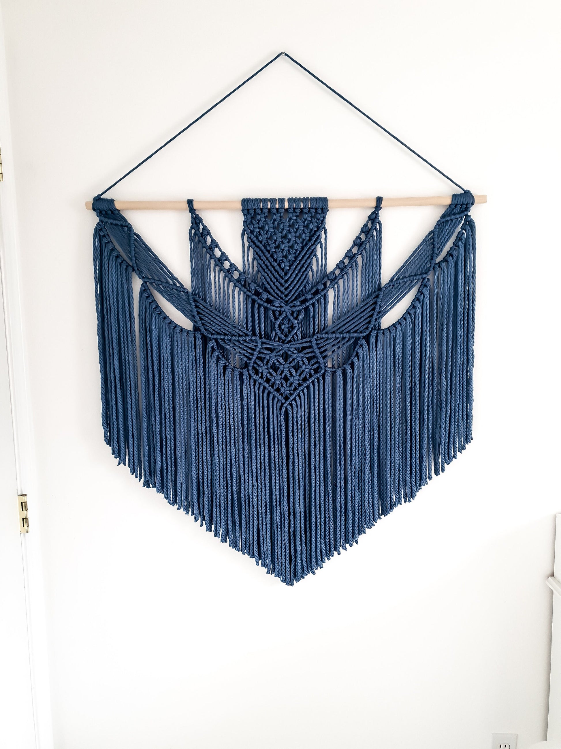 Extra Large Handmade Macrame Wall Hanging // Handmade in United States // 3 Feet Wide and 3 Feet Long
