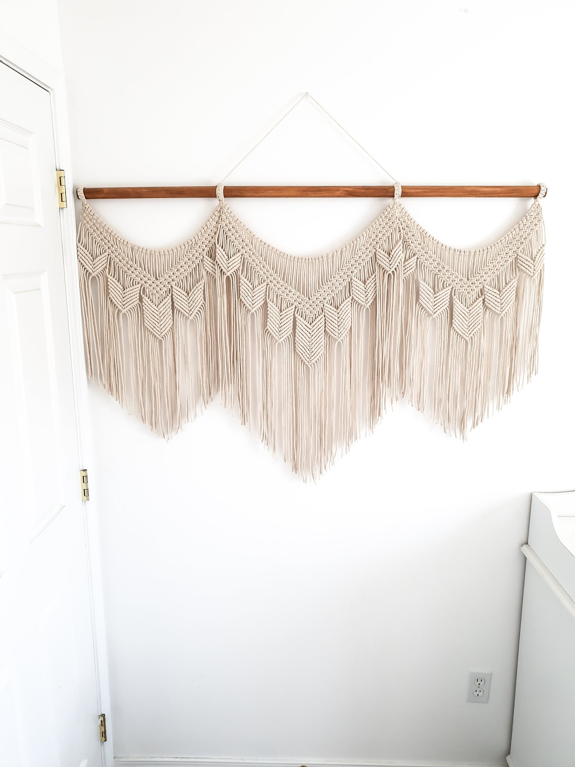 X Large Macrame Wall Hanging, Macrame Wall Art, Woven Wall Hanging, Boho Wall Decor, Wall Tapestry, Macrame, Wedding Backdrop, Free Shipping