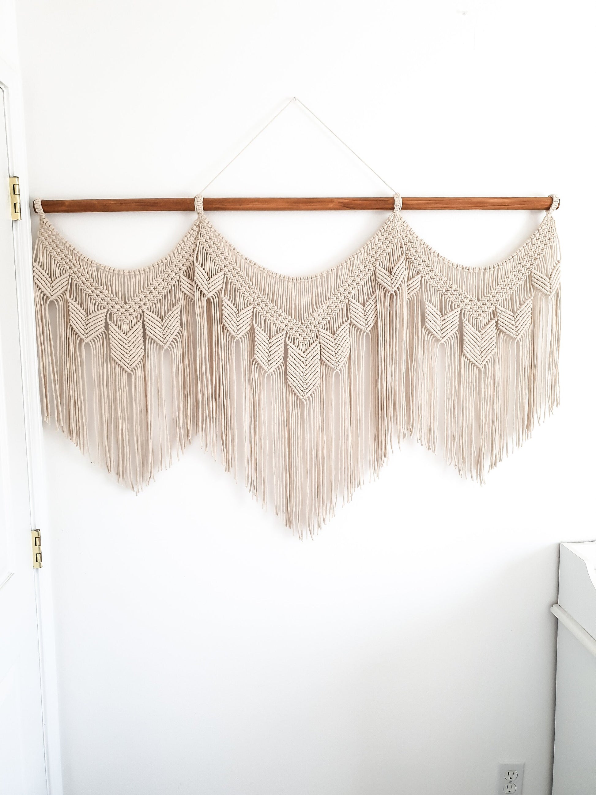 X Large Macrame Wall Hanging, Macrame Wall Art, Woven Wall Hanging, Boho Wall Decor, Wall Tapestry, Macrame, Wedding Backdrop, Free Shipping