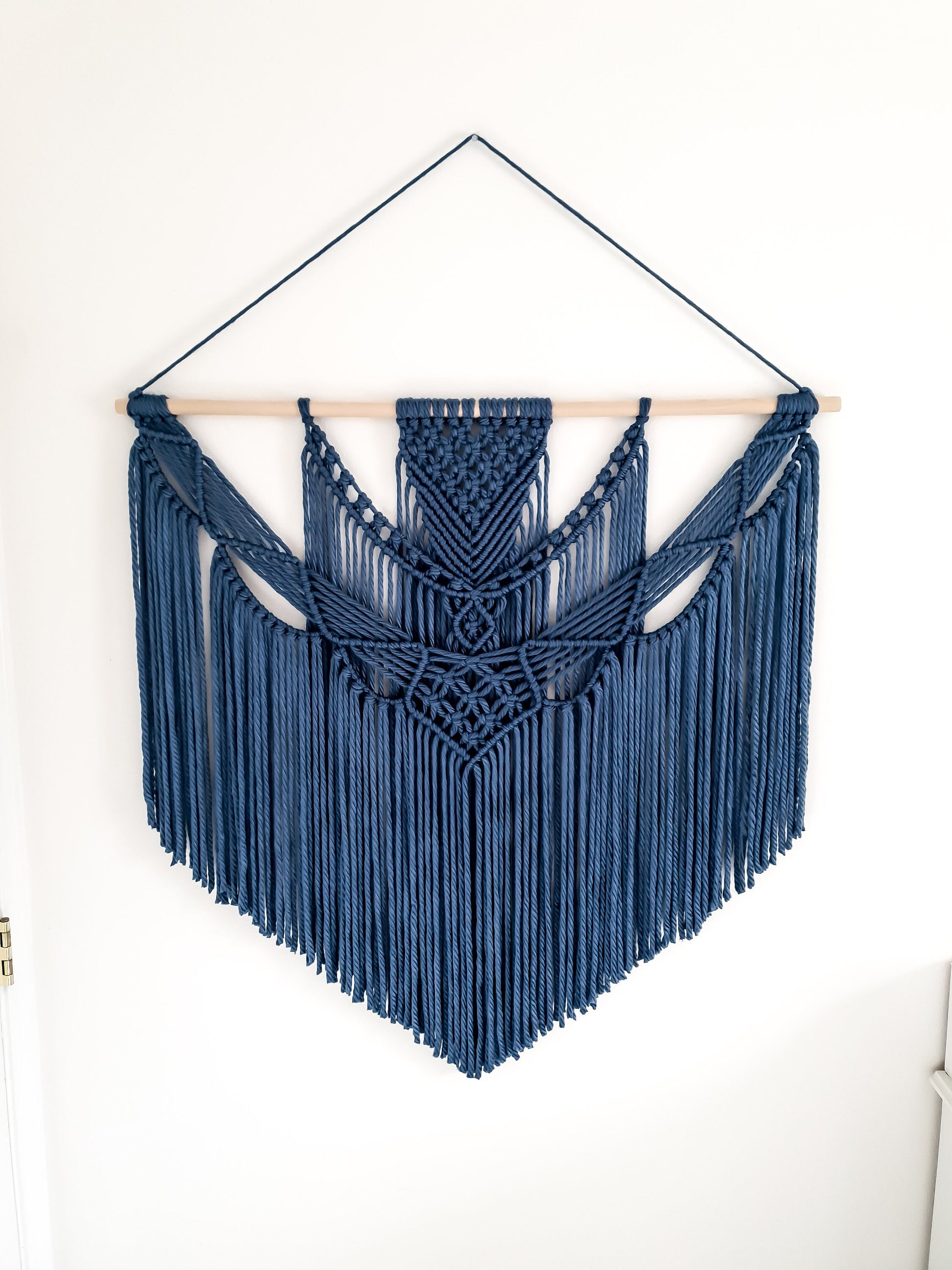 Extra Large Handmade Macrame Wall Hanging // Handmade in United States // 3 Feet Wide and 3 Feet Long