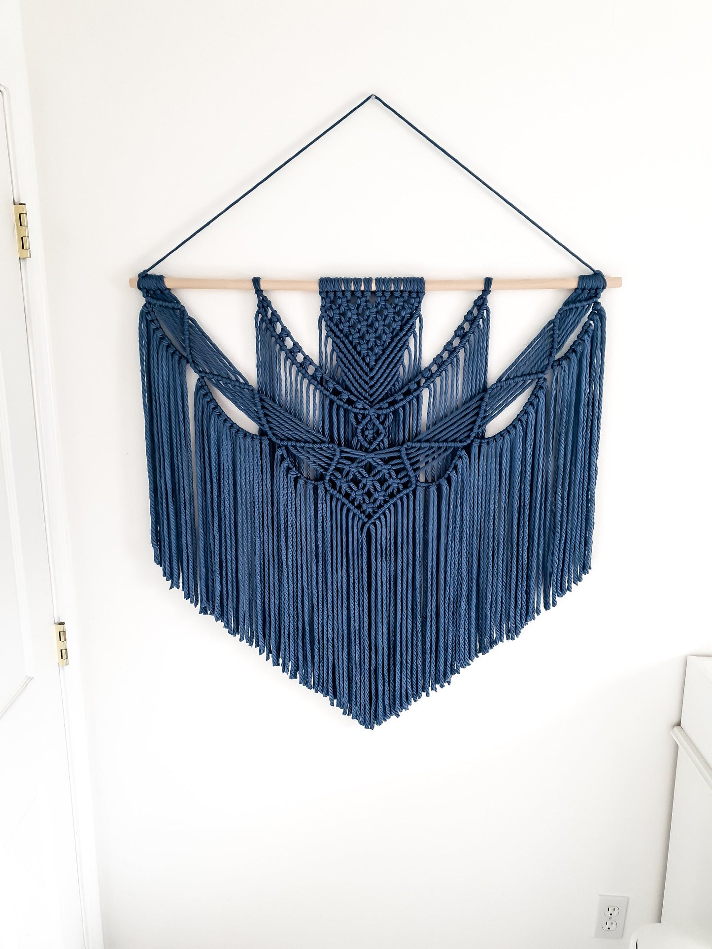 Extra Large Handmade Macrame Wall Hanging // Handmade in United States // 3 Feet Wide and 3 Feet Long