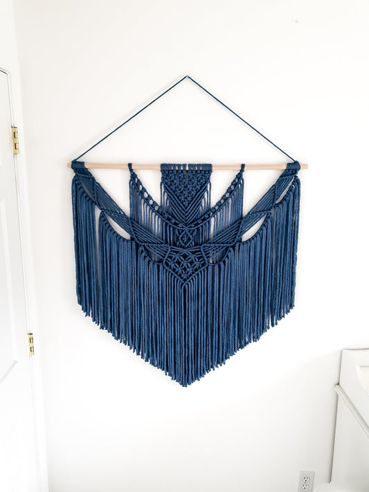 Extra Large Handmade Macrame Wall Hanging // Handmade in United States // 3 Feet Wide and 3 Feet Long