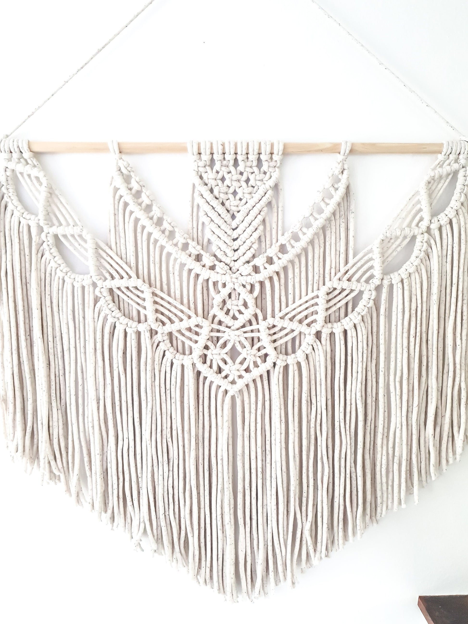 Extra Large Handmade Macrame Wall Hanging // Handmade in United States // 3 Feet Wide and 3 Feet Long