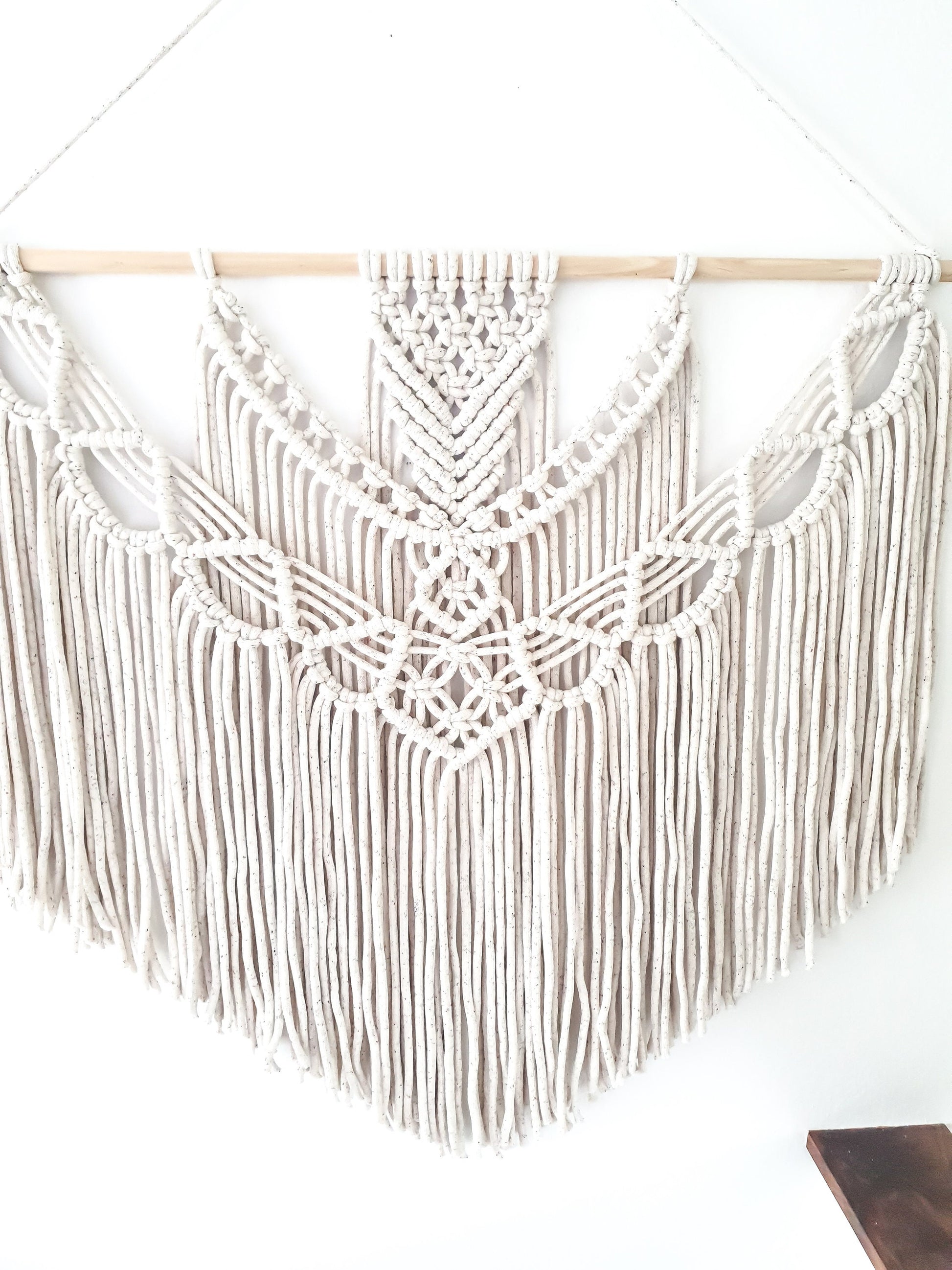 Extra Large Handmade Macrame Wall Hanging // Handmade in United States // 3 Feet Wide and 3 Feet Long