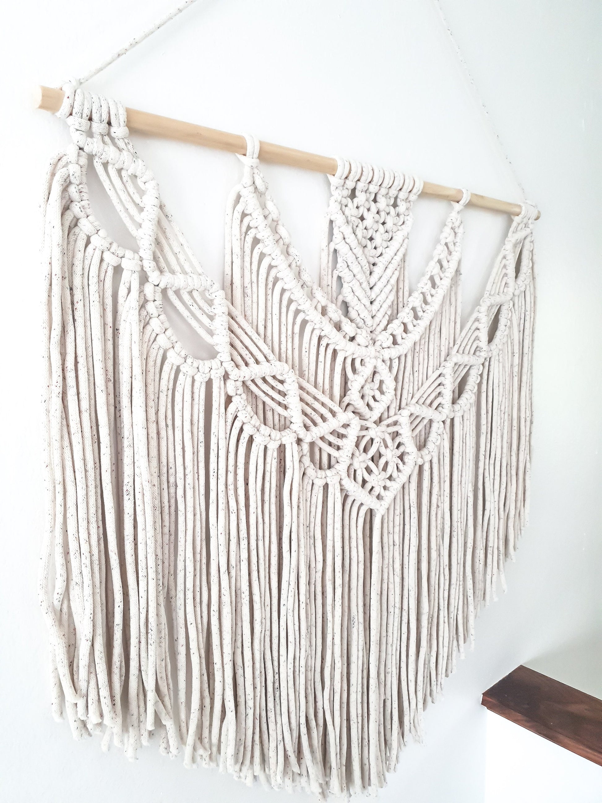 Extra Large Handmade Macrame Wall Hanging // Handmade in United States // 3 Feet Wide and 3 Feet Long