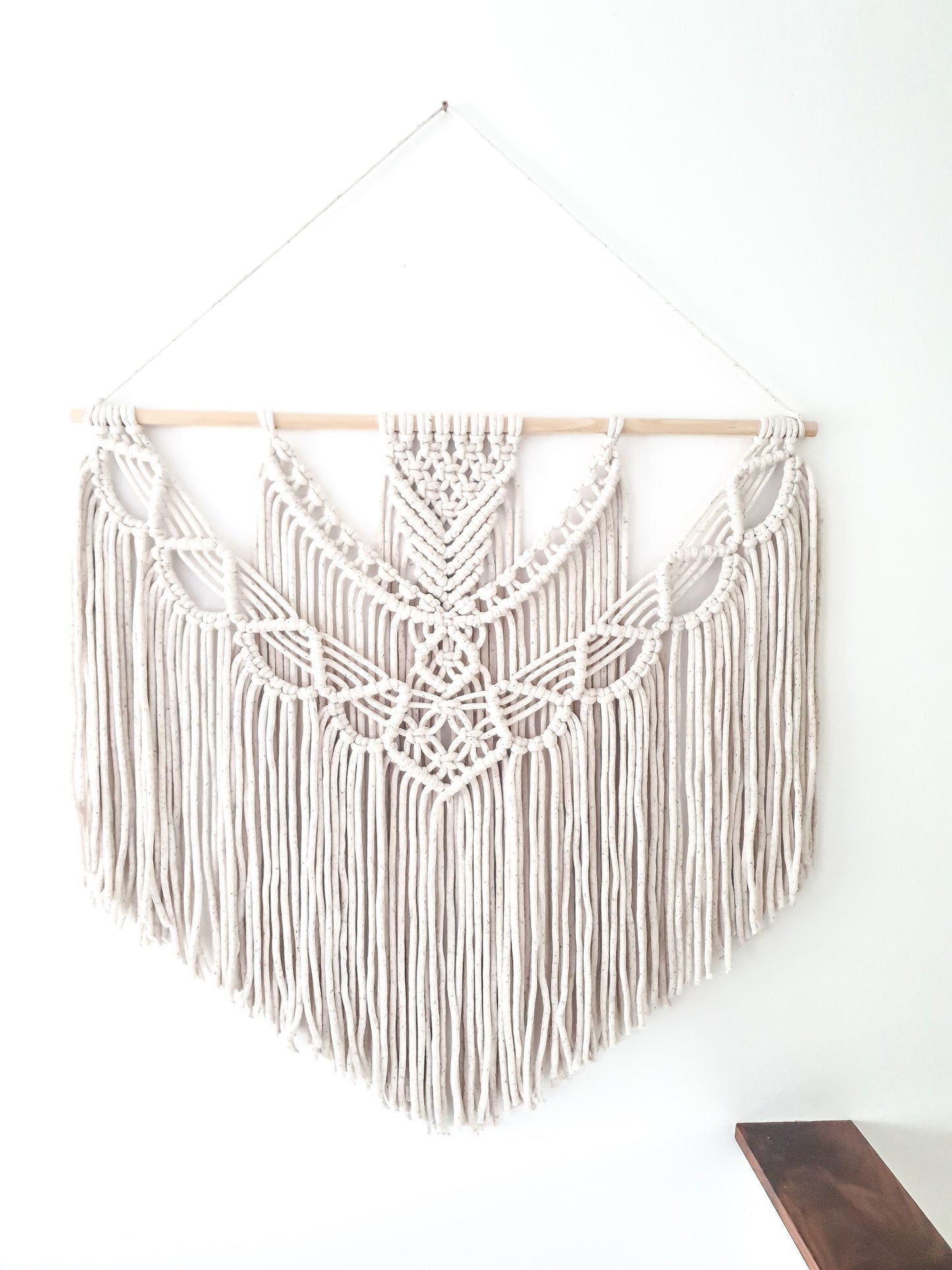 Extra Large Handmade Macrame Wall Hanging // Handmade in United States // 3 Feet Wide and 3 Feet Long