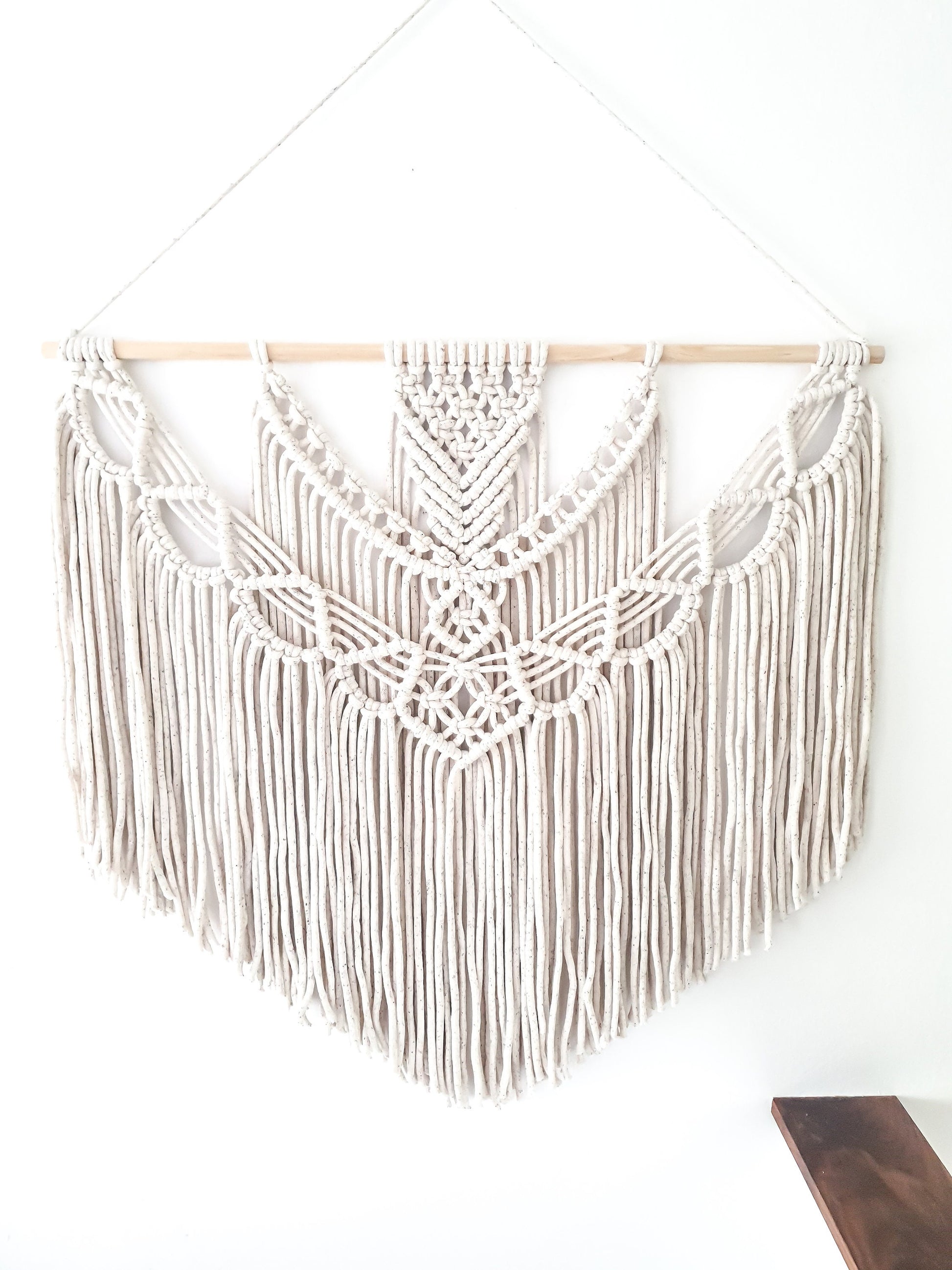 Extra Large Handmade Macrame Wall Hanging // Handmade in United States // 3 Feet Wide and 3 Feet Long