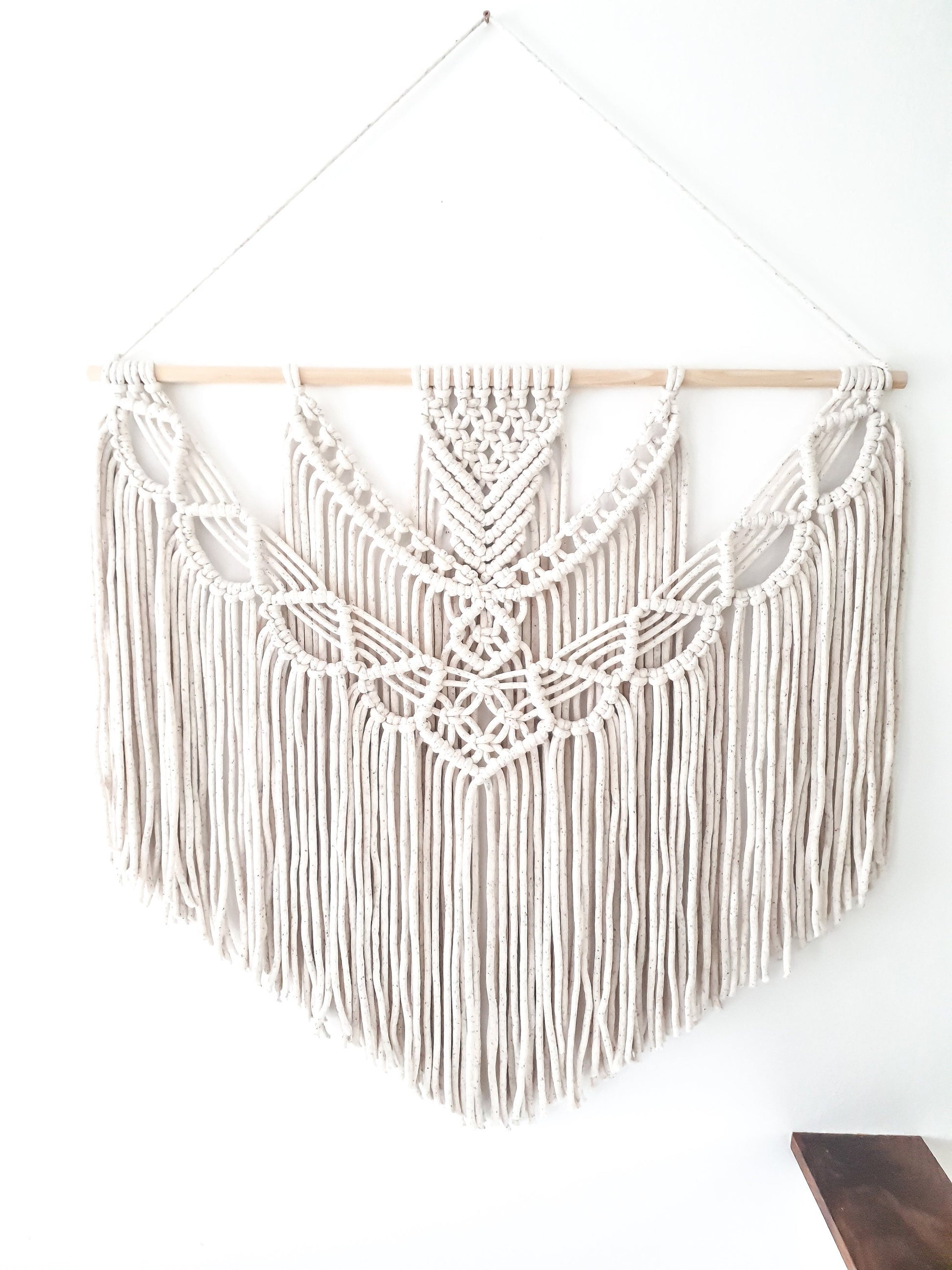 Extra Large Handmade Macrame Wall Hanging // Handmade in United States // 3 Feet Wide and 3 Feet Long