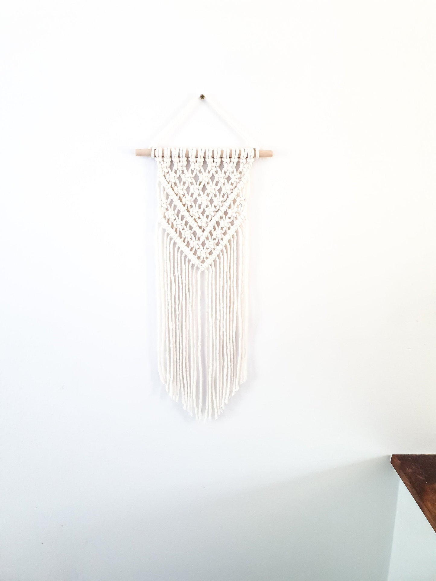 Small Handmade Macrame Wall Hanging Available in Many Colors, Handmade in the United States, Wall Tapestry, Small Macrame, Small Wall Art