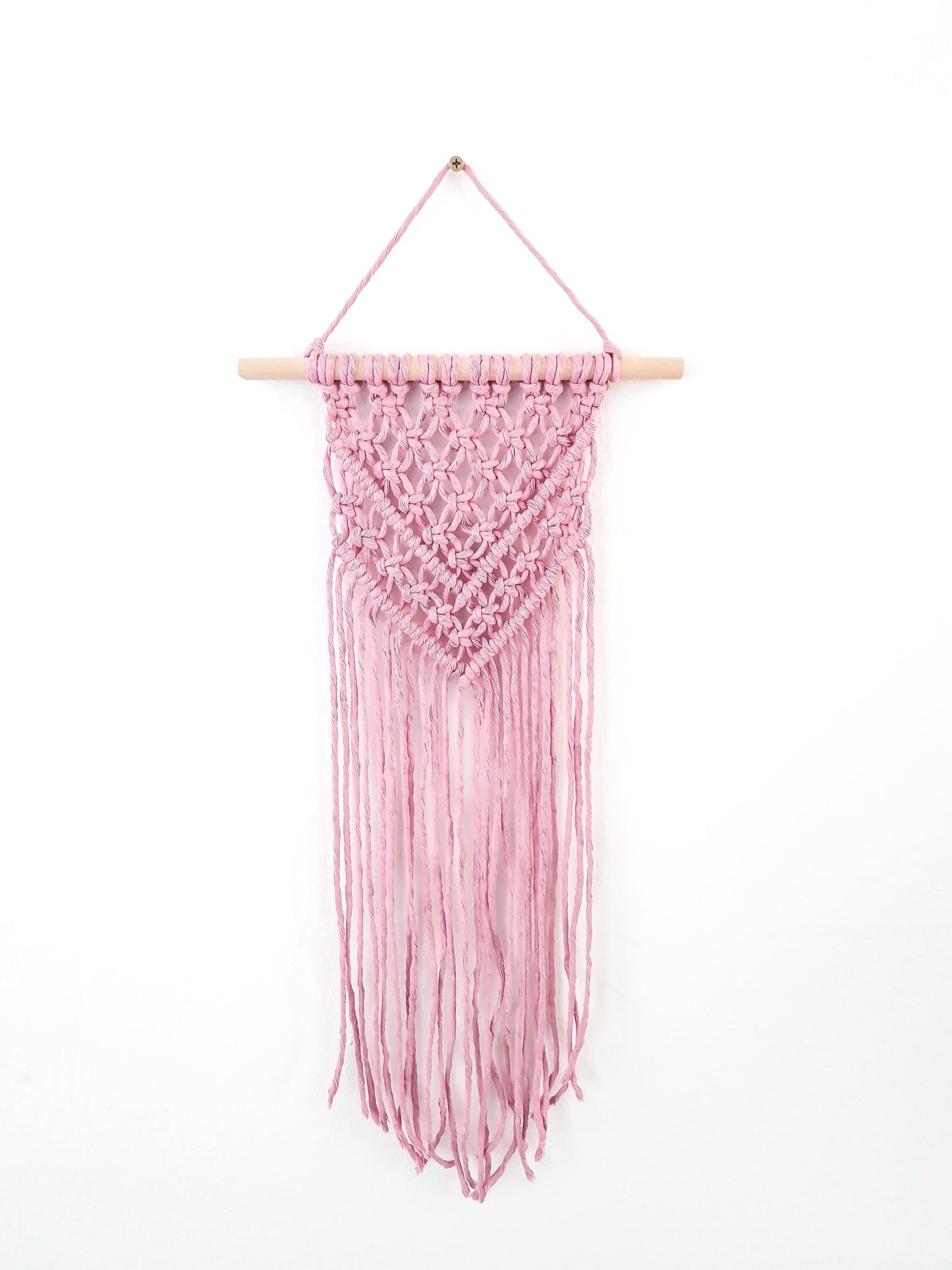 Small Handmade Macrame Wall Hanging Available in Many Colors, Handmade in the United States, Wall Tapestry, Small Macrame, Small Wall Art