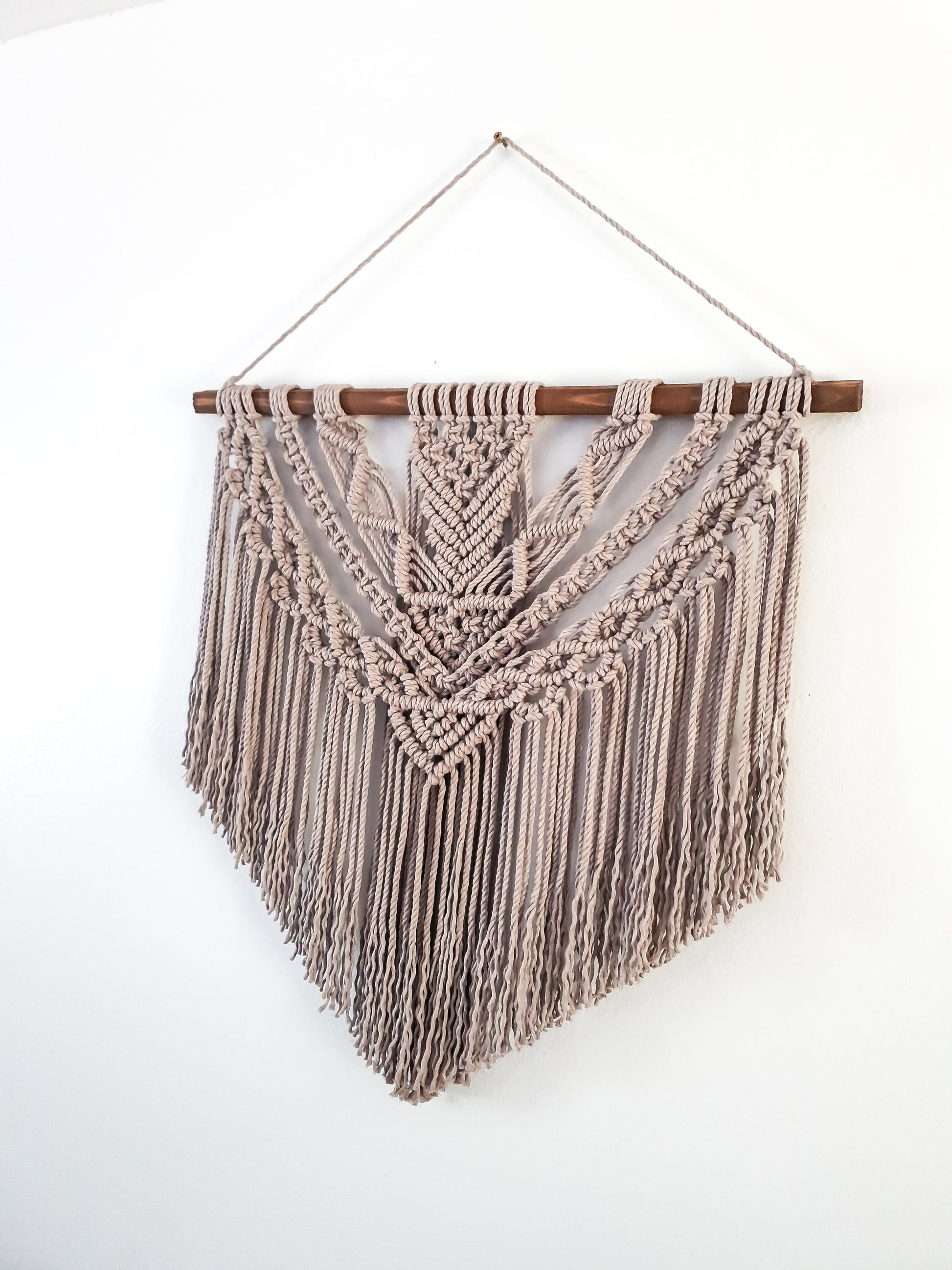 Large Macrame Wall Hanging, Macrame Wall Art, Woven Wall Hanging, Boho Wall Decor, Wall Tapestry, Macrame, Light Brown, Minimalist