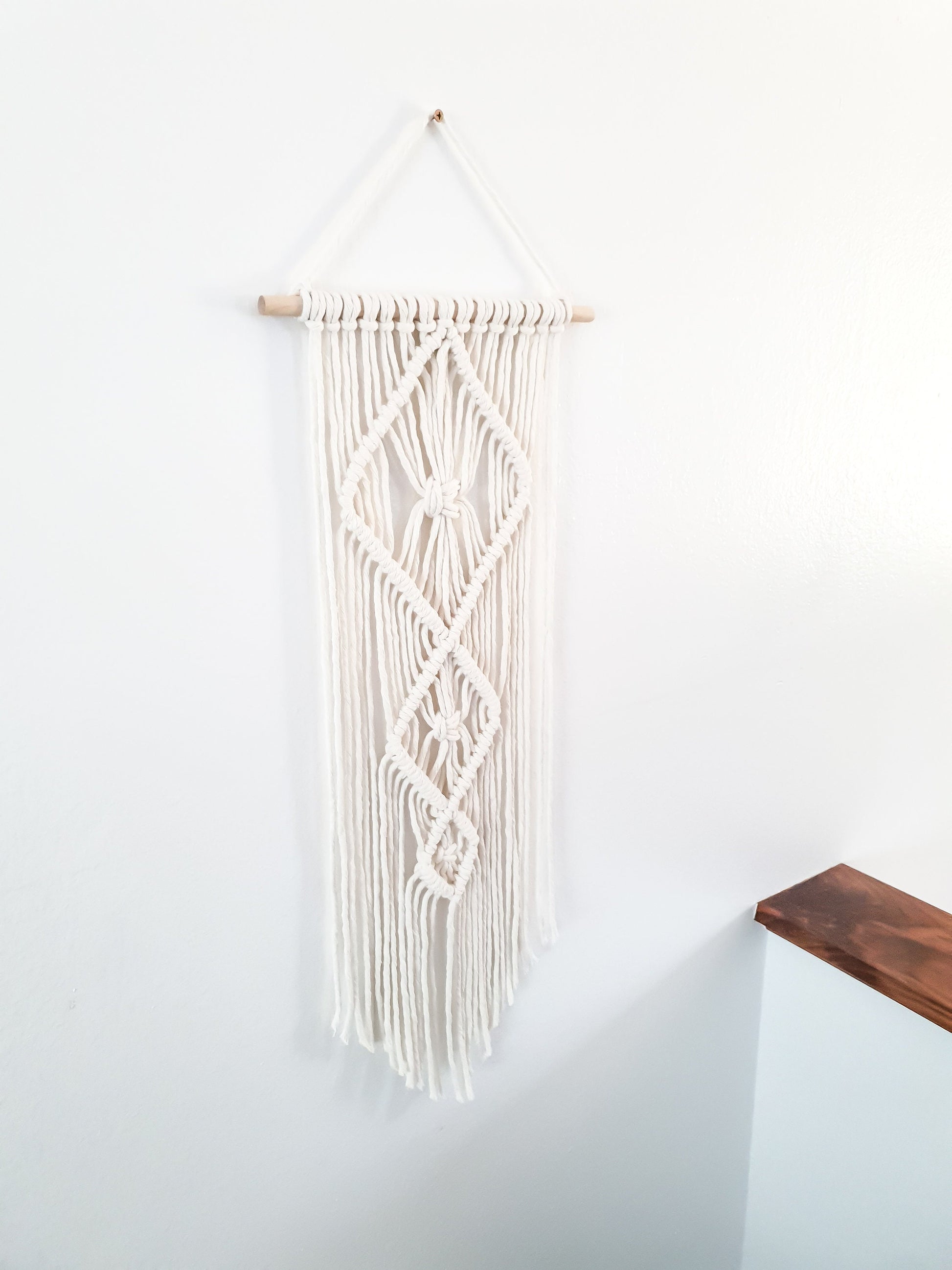 Small Handmade Macrame Wall Hanging Available in Many Colors, Handmade in the United States, Wall Tapestry, Small Macrame, Small Wall Art