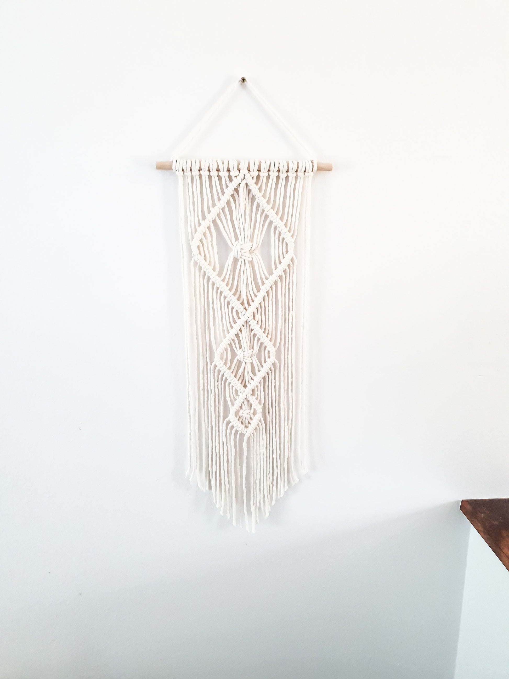 Small Handmade Macrame Wall Hanging Available in Many Colors, Handmade in the United States, Wall Tapestry, Small Macrame, Small Wall Art